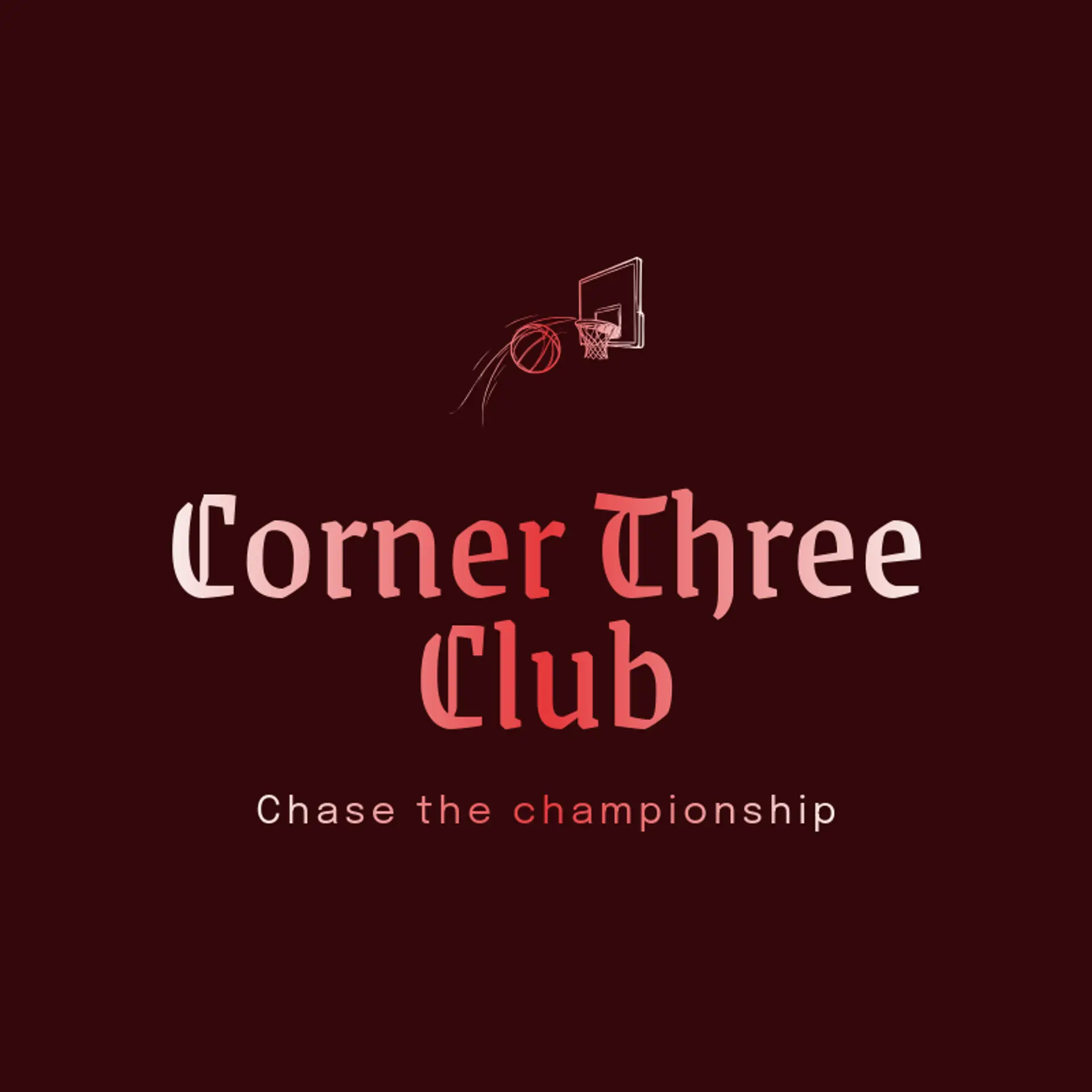 Corner Three Club logo for basketball