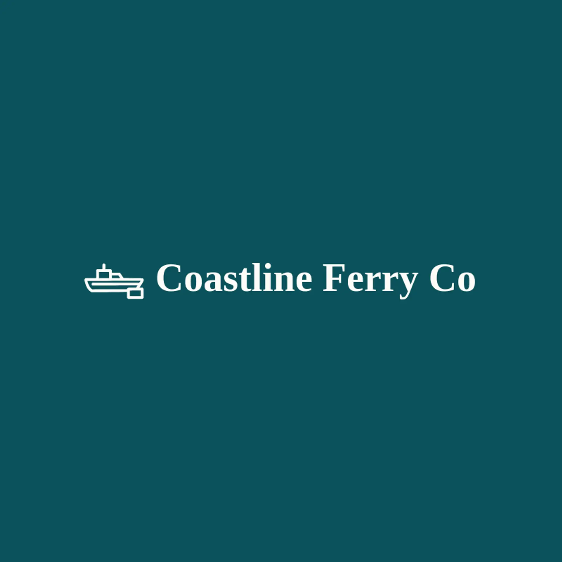 Coastline Ferry Co logo for harbor