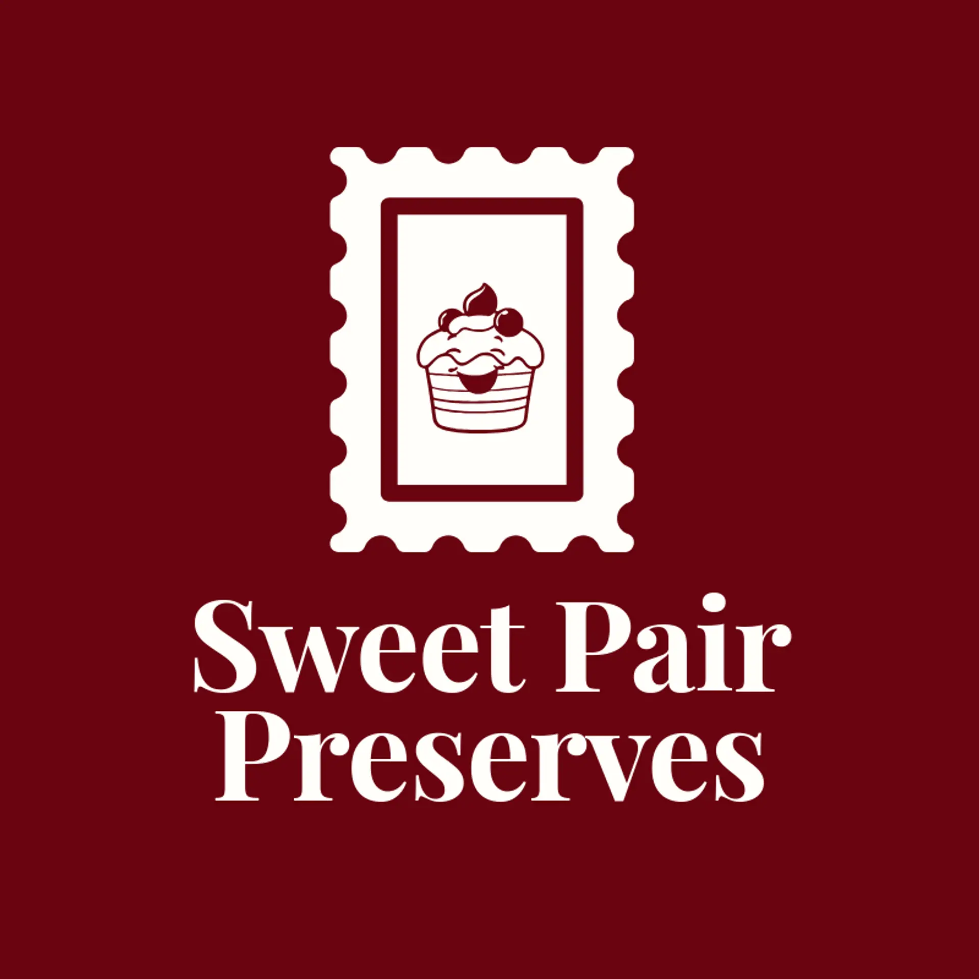 Sweet Pair Preserves logo for cherry