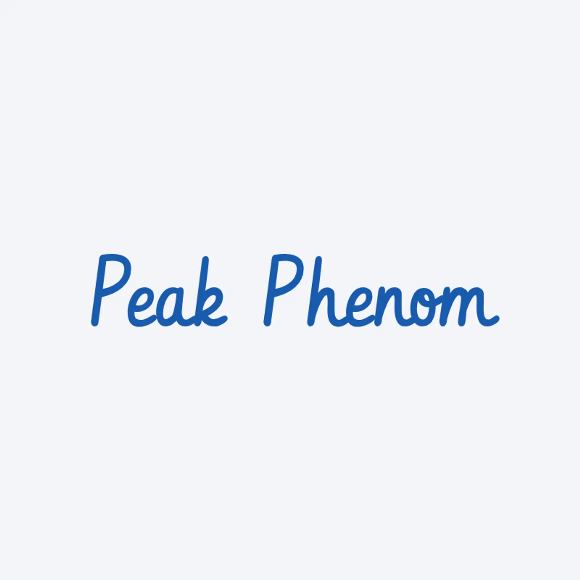 Peak Phenom logo for sports brand