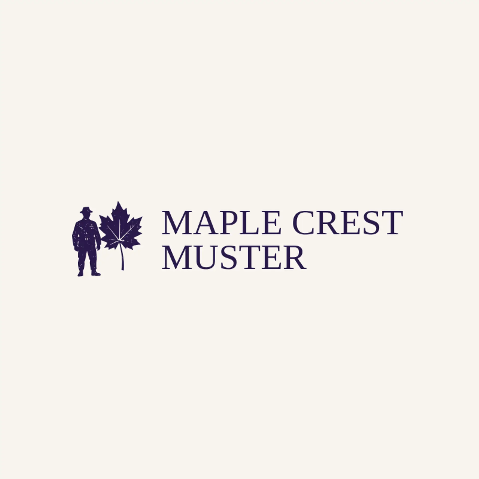 Maple Crest Muster logo for militia
