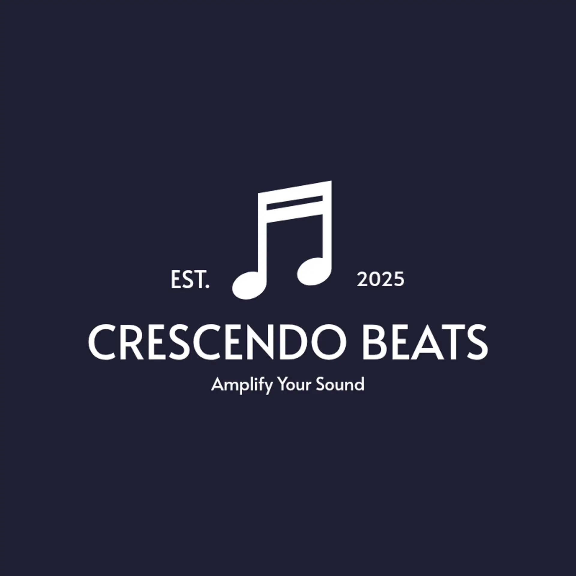 Crescendo Beats logo for music