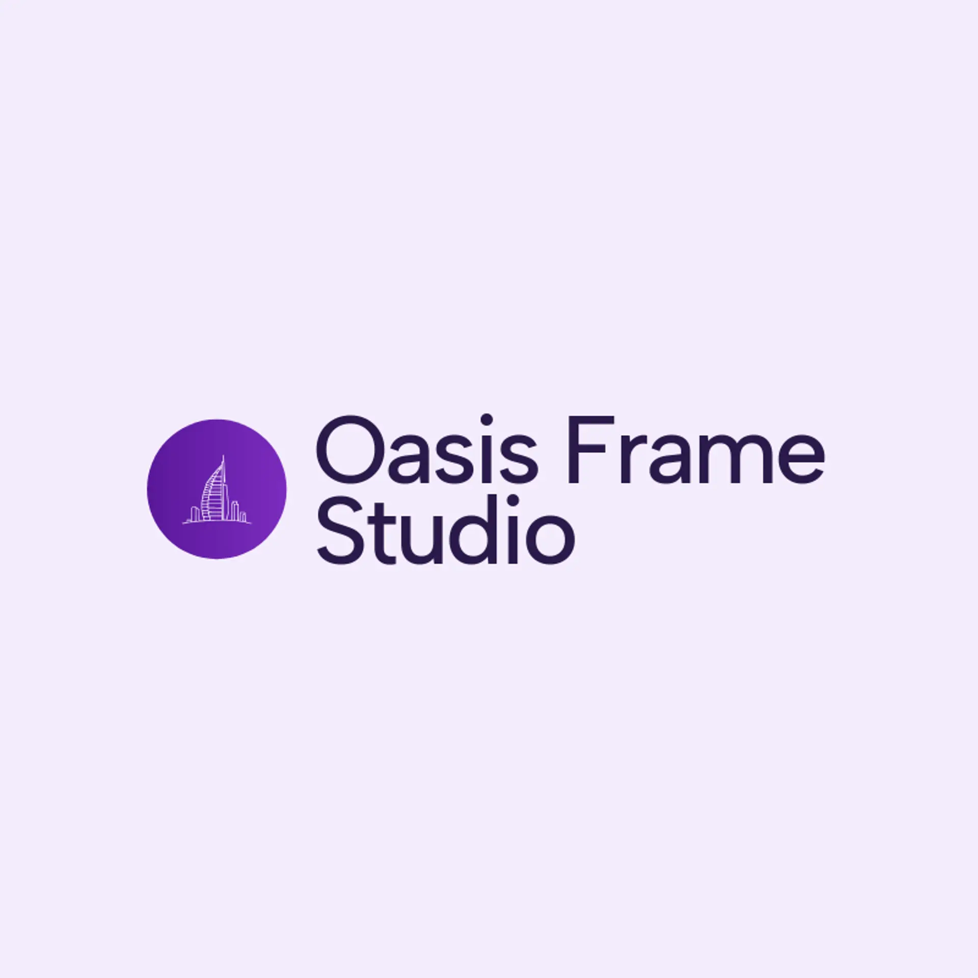 Oasis Frame Studio logo for dubai