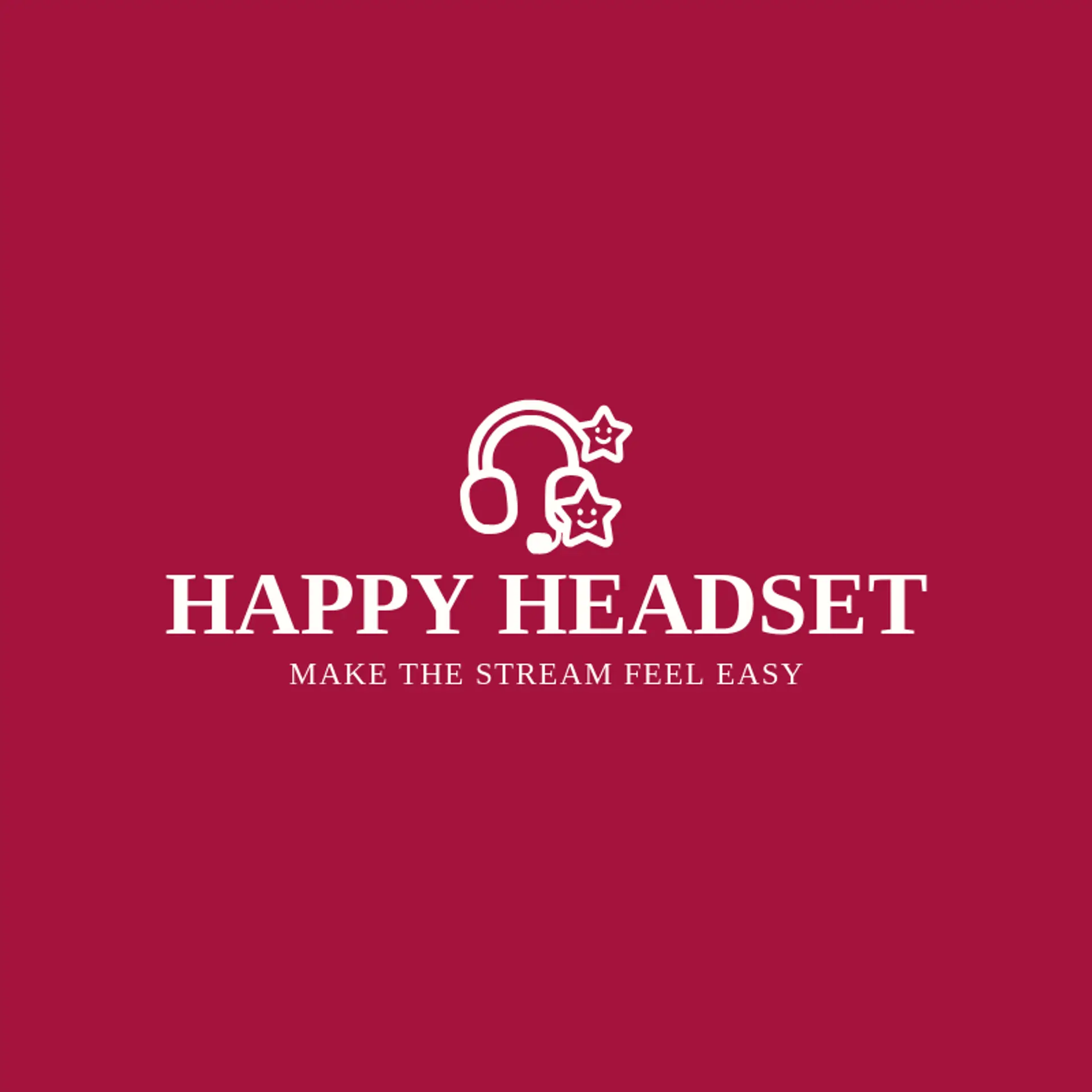 Happy Headset logo for streamer