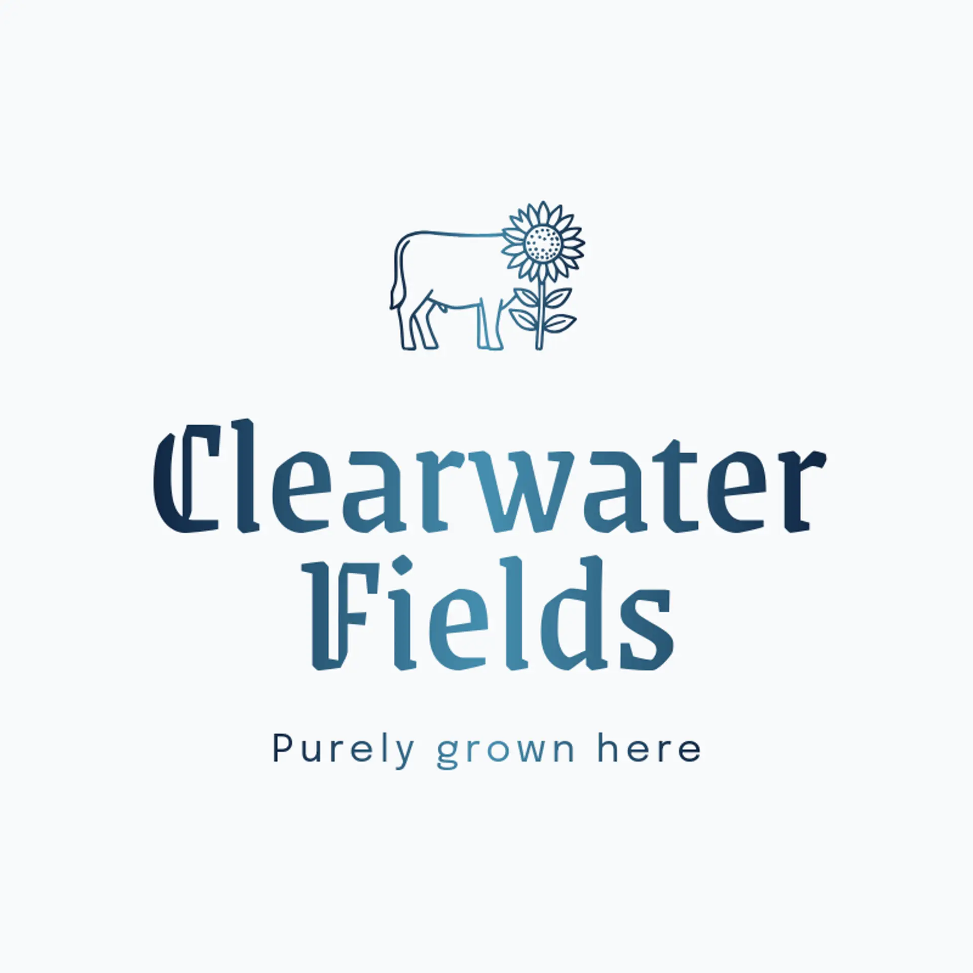 Clearwater Fields logo for farm
