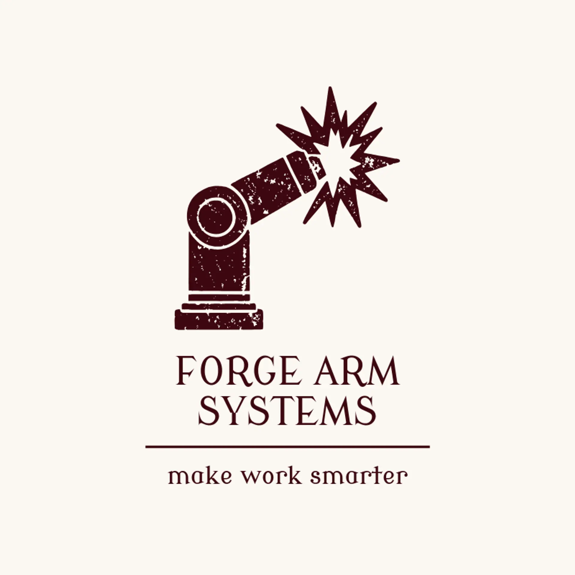 Forge Arm Systems logo for robot
