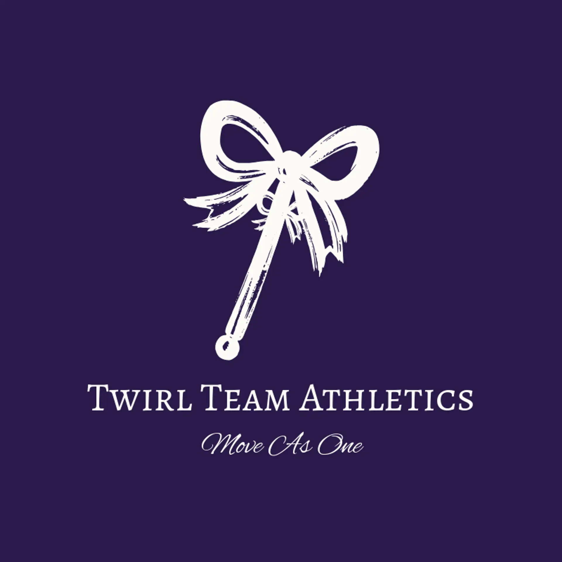 Twirl Team Athletics logo for cheerleading