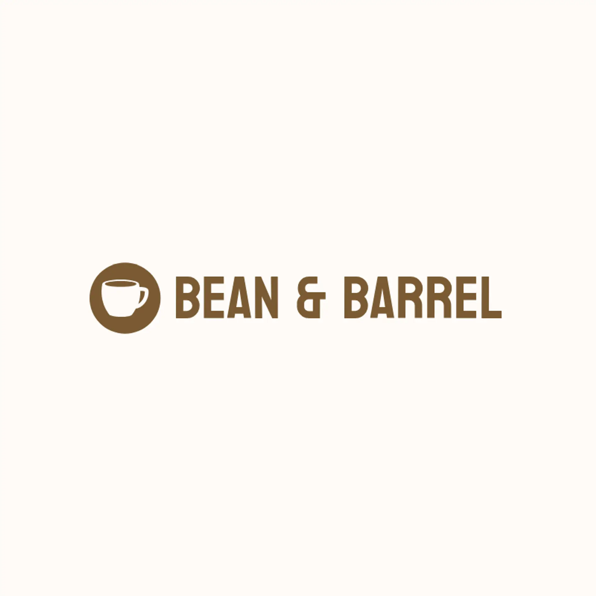 Bean & Barrel logo for cafe