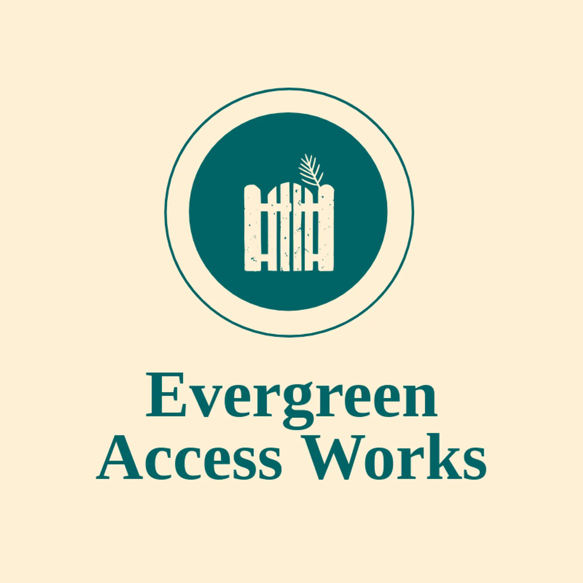 Evergreen Access Works logo for gate