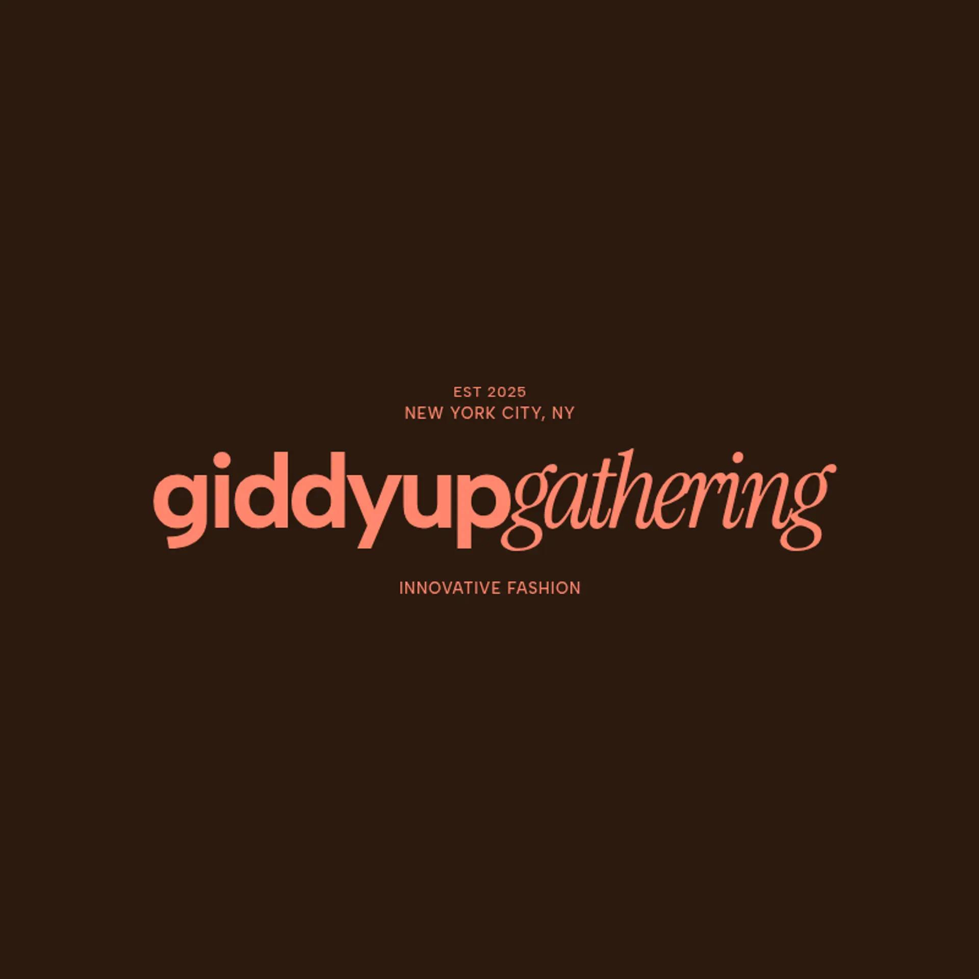 Giddyup Gathering logo for country music