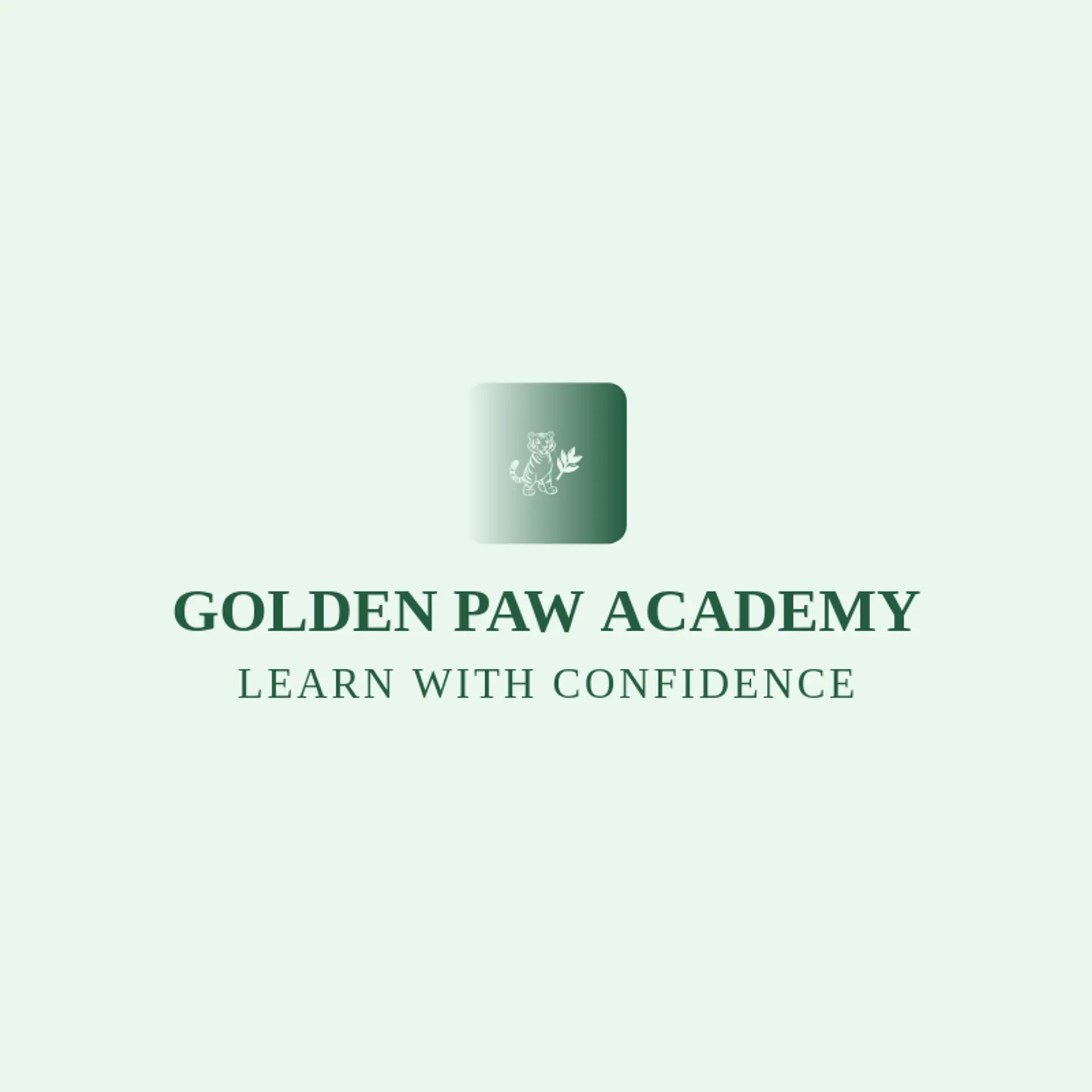 Golden Paw Academy logo for bengal