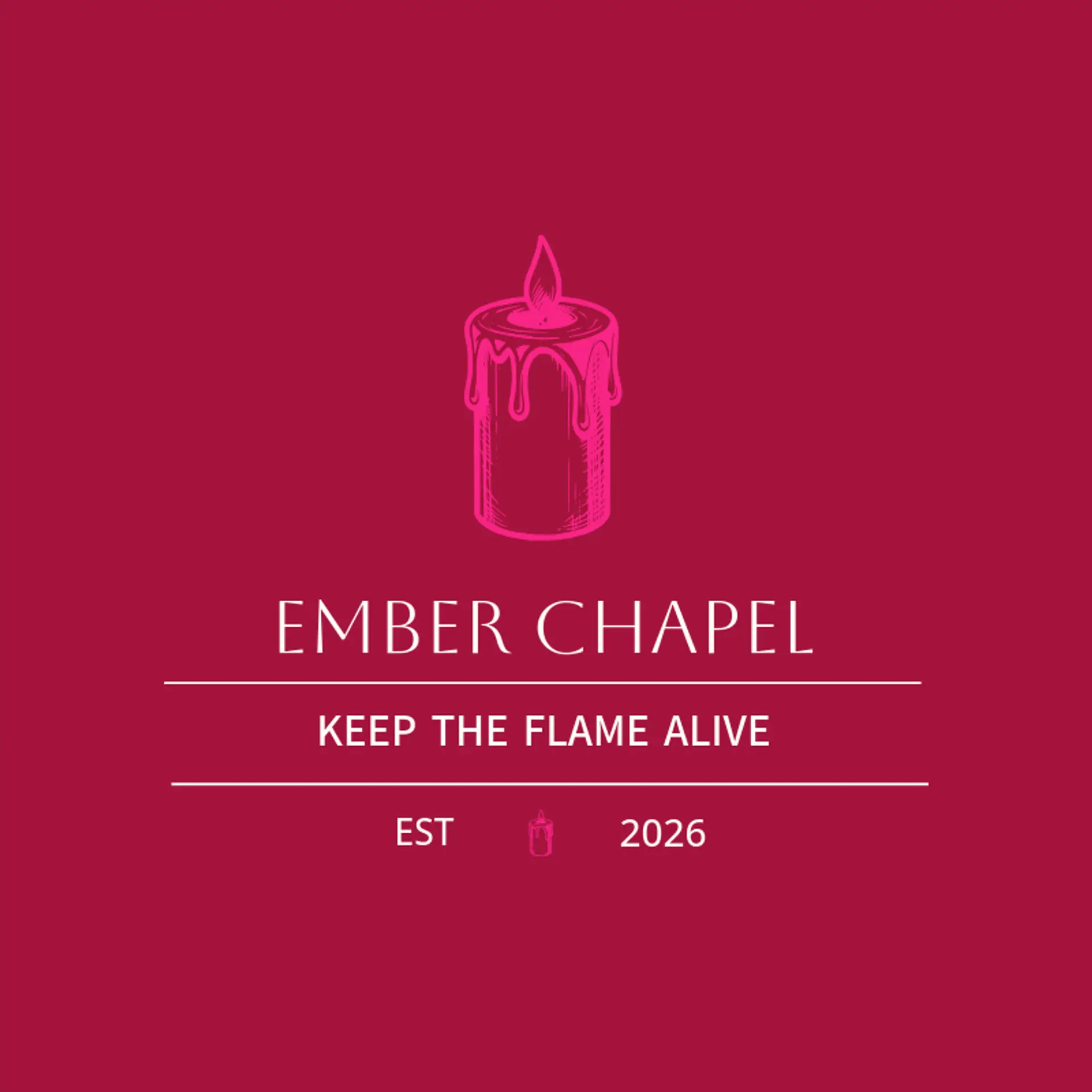 Ember Chapel logo for death metal