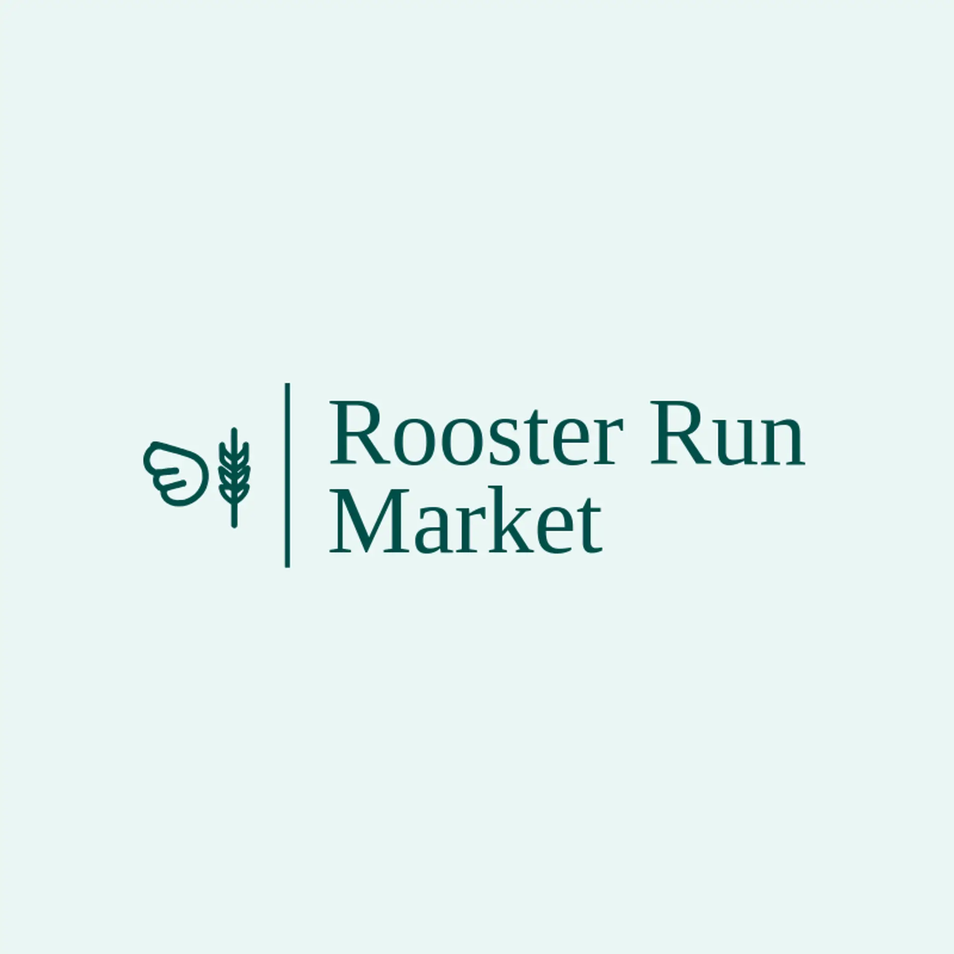 Rooster Run Market logo for rooster