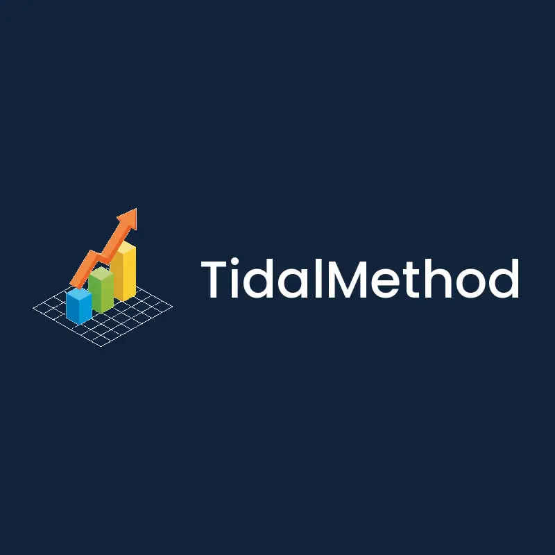 Isometric performance graph and arrow training logo for TidalMethod