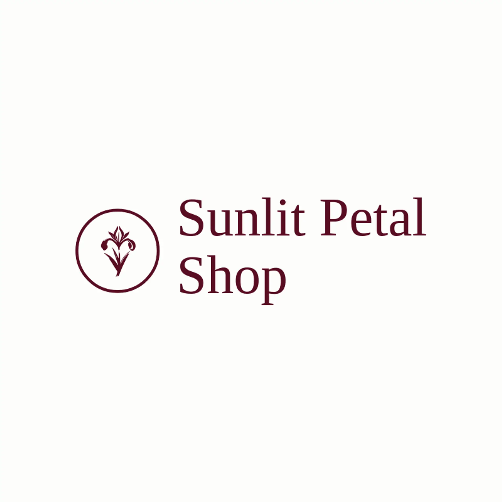 Sunlit Petal Shop logo for iris