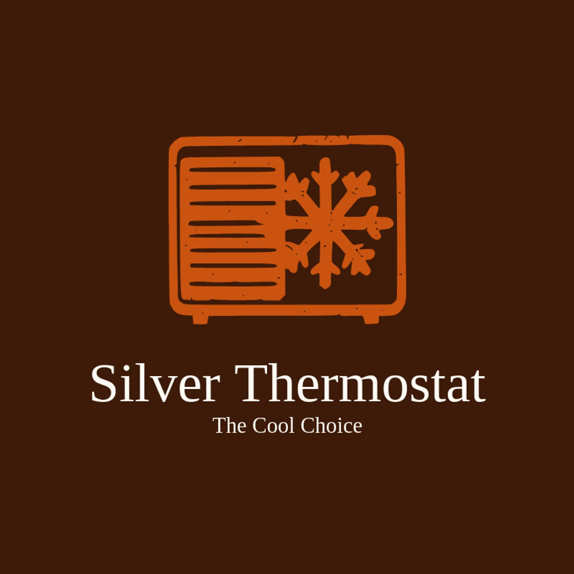 Silver Thermostat logo for air conditioning