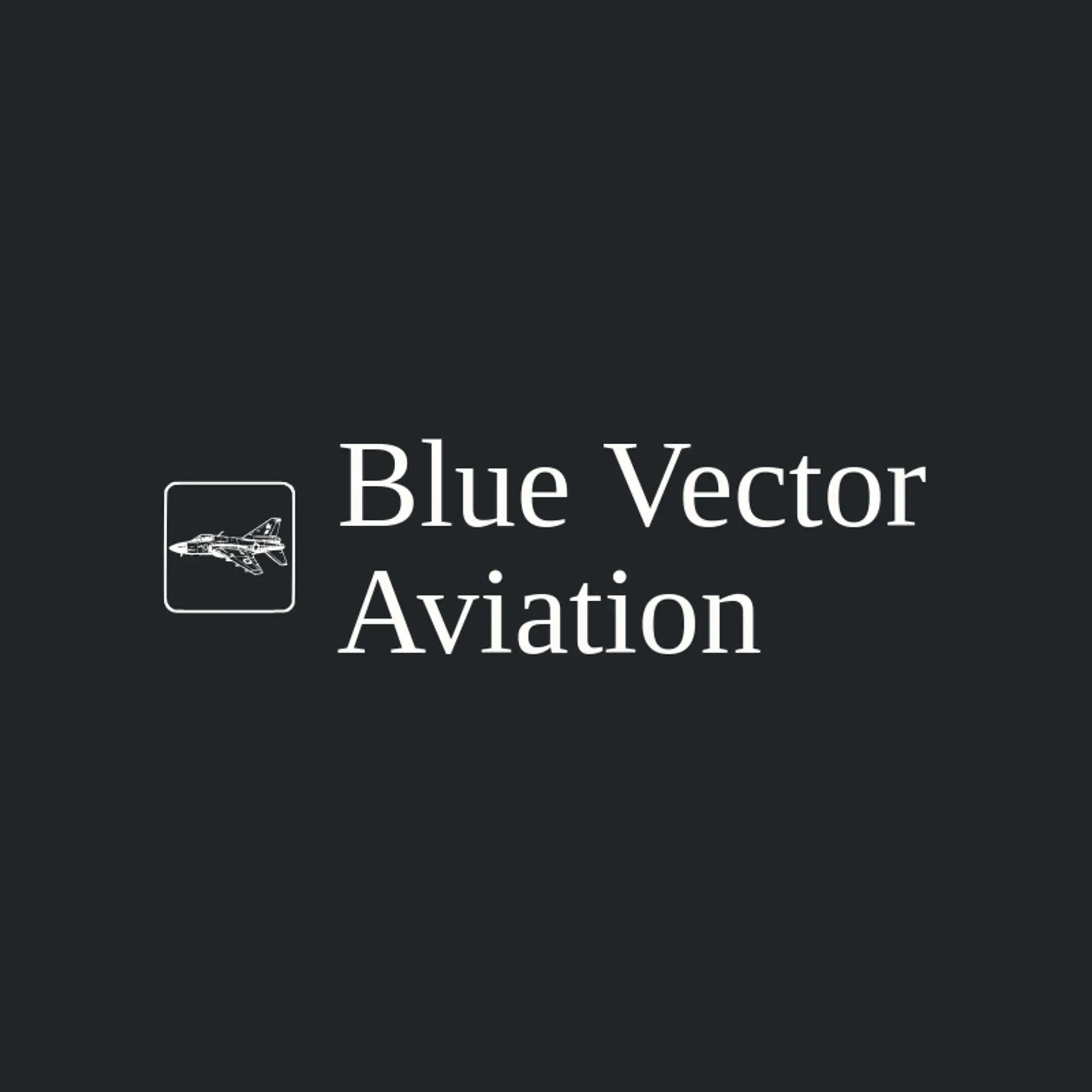 Blue Vector Aviation logo for airforce