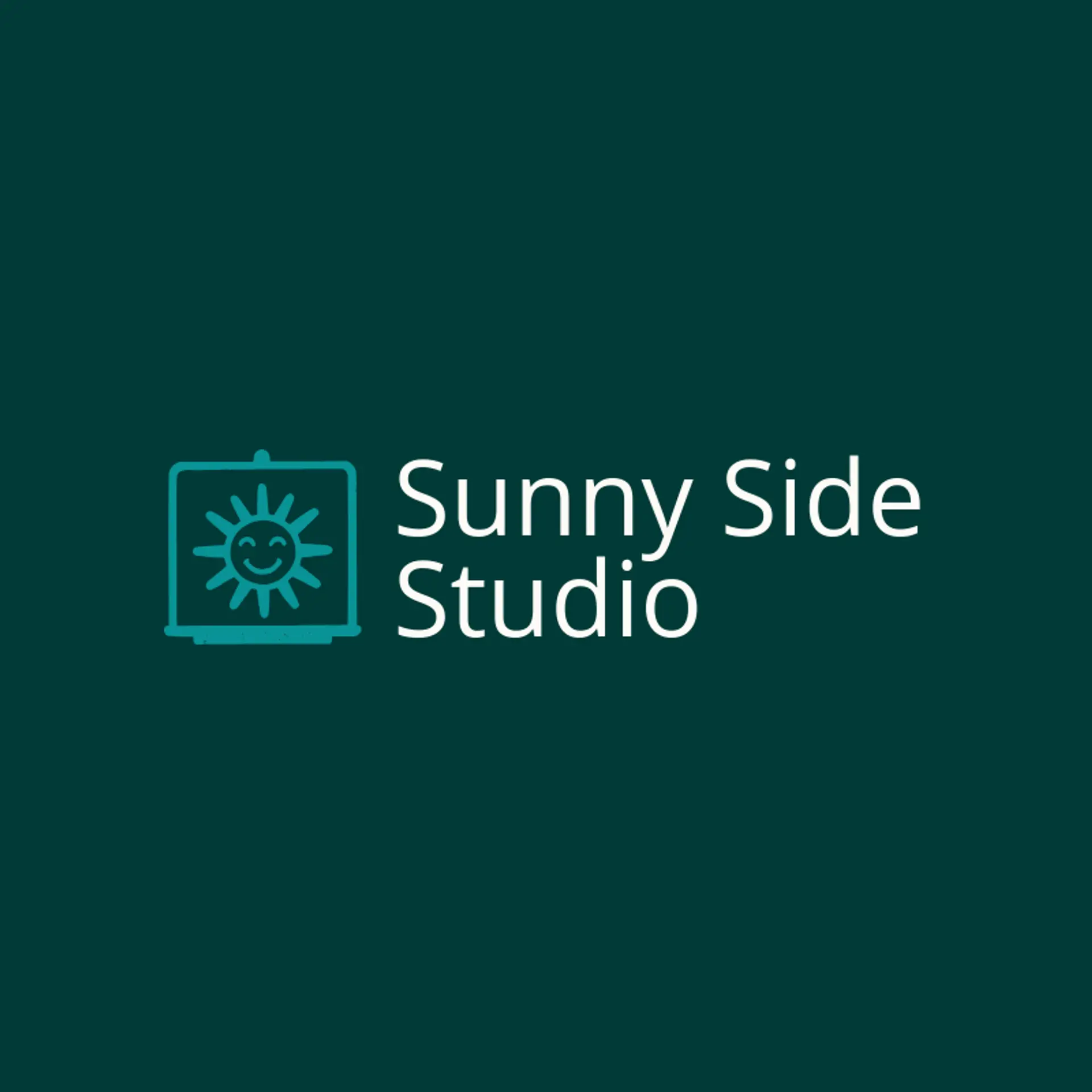 Sunny Side Studio logo for canvas
