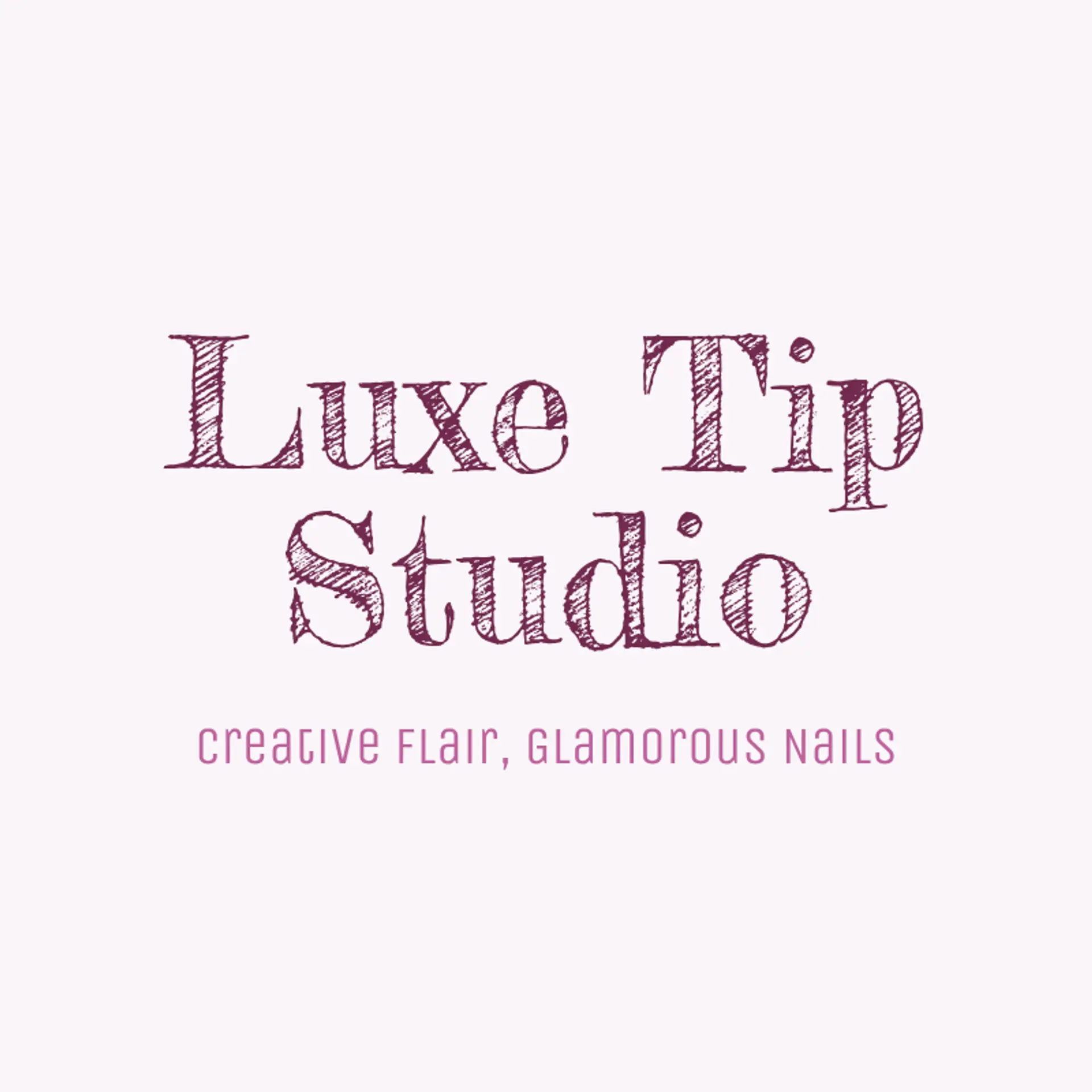 Luxe Tip Studio logo for nail tech