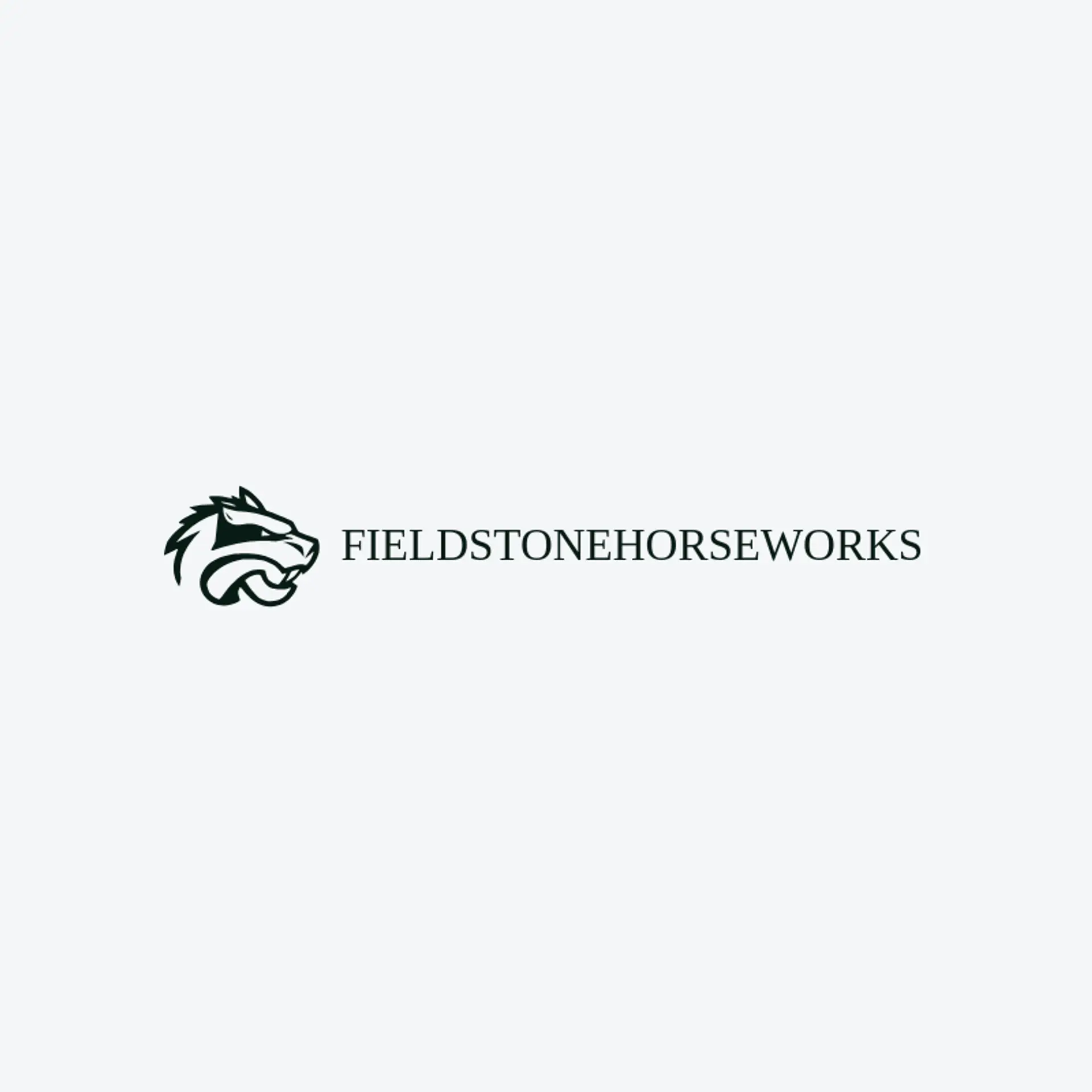 Fieldstone Horseworks logo for bronco