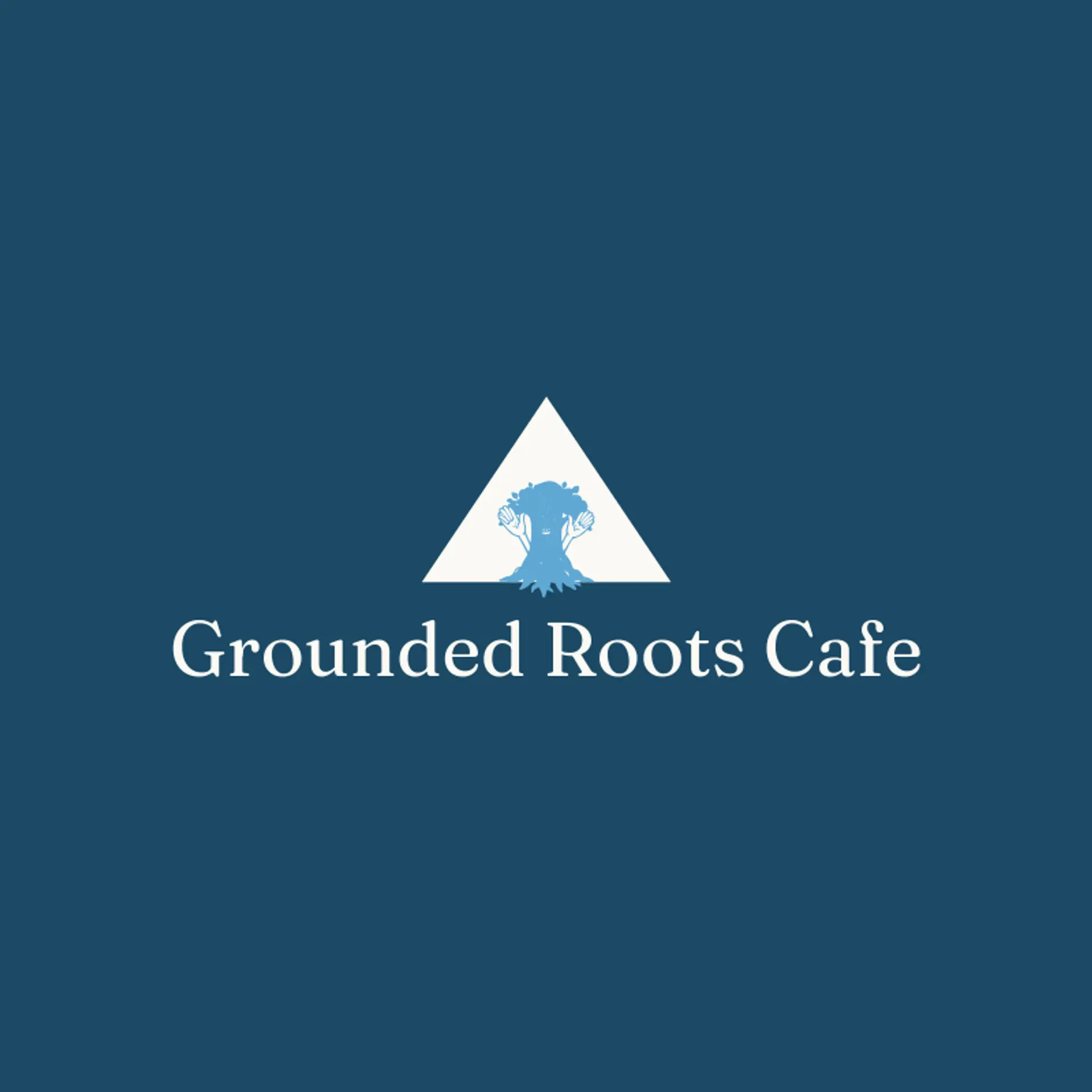 Grounded Roots Cafe logo for roots