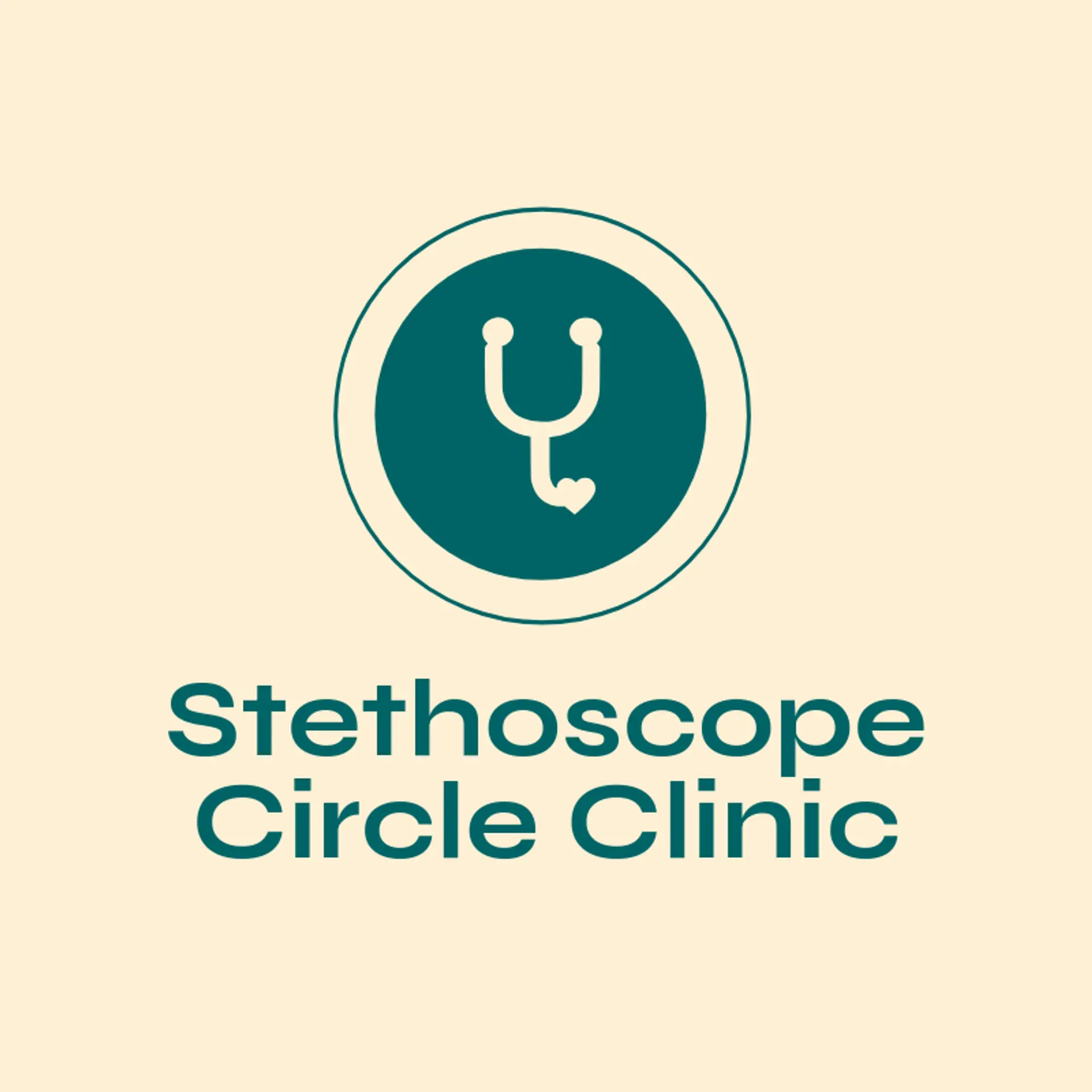 Stethoscope Circle Clinic logo for care