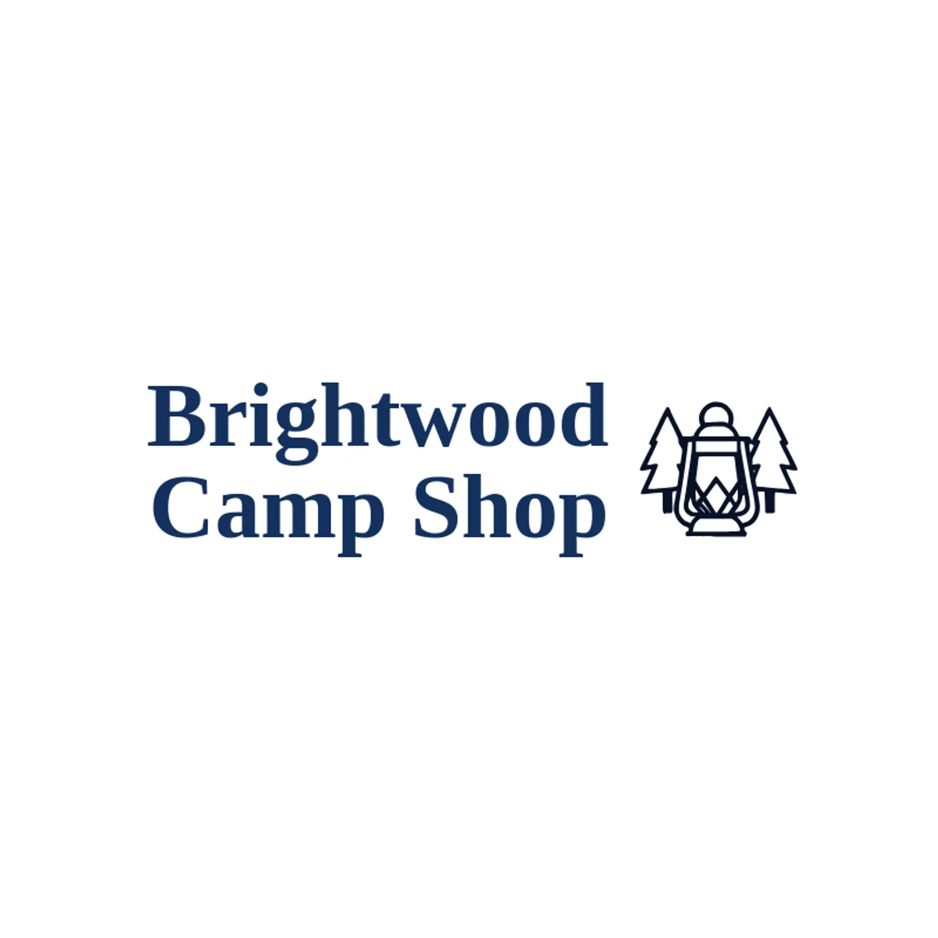 Brightwood Camp Shop logo for lantern