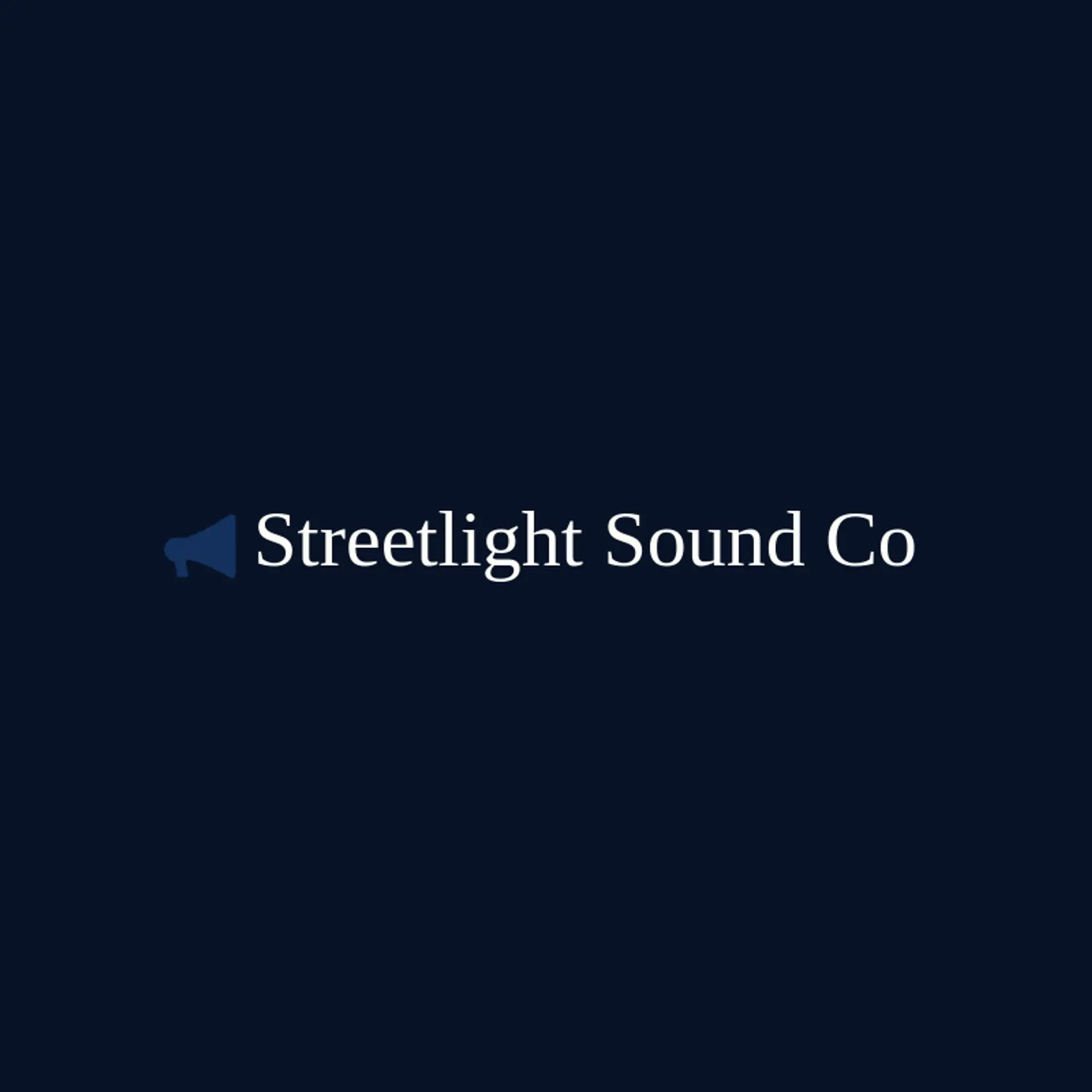 Streetlight Sound Co logo for megaphone
