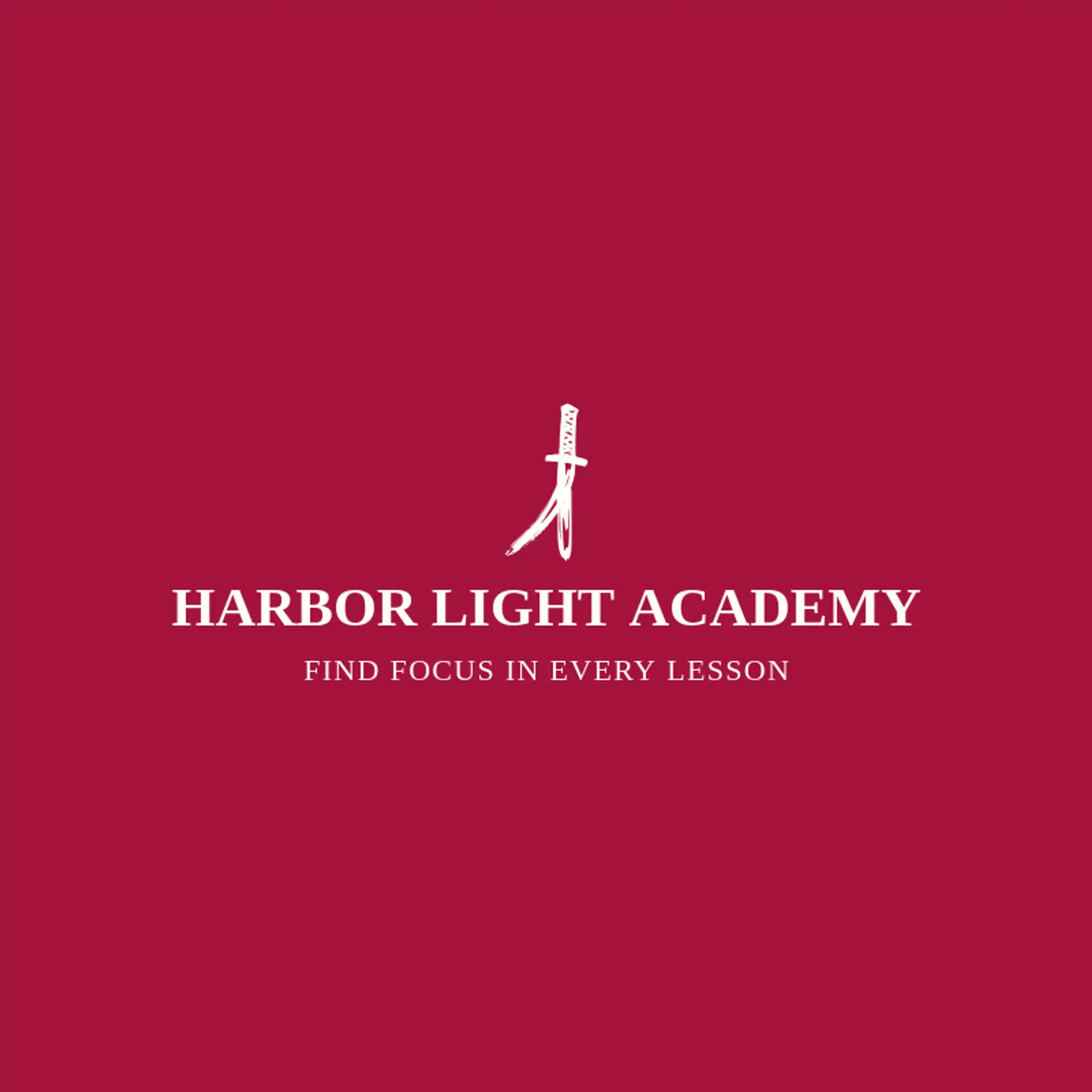 Harbor Light Academy logo for katana