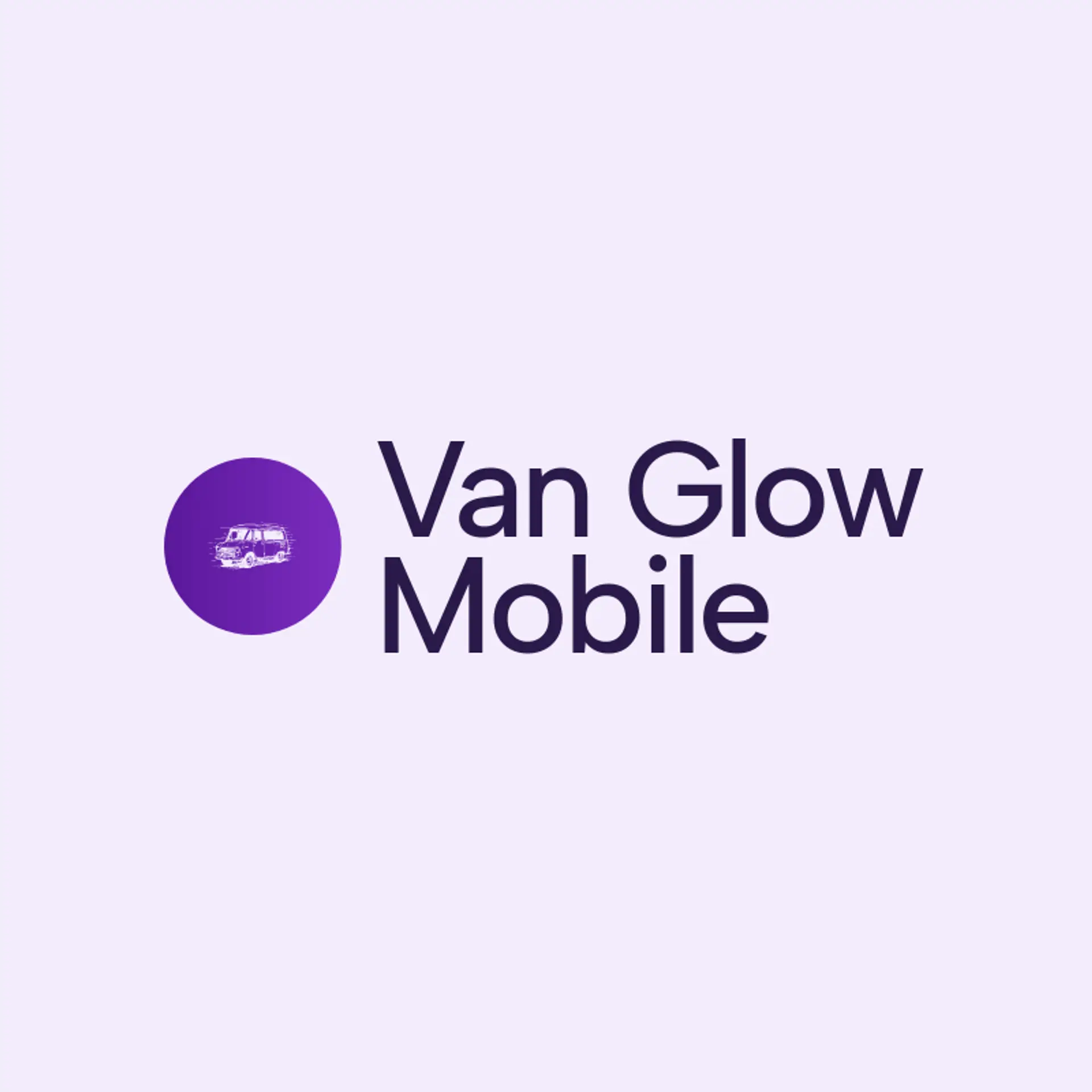 Van Glow Mobile logo for car detailing