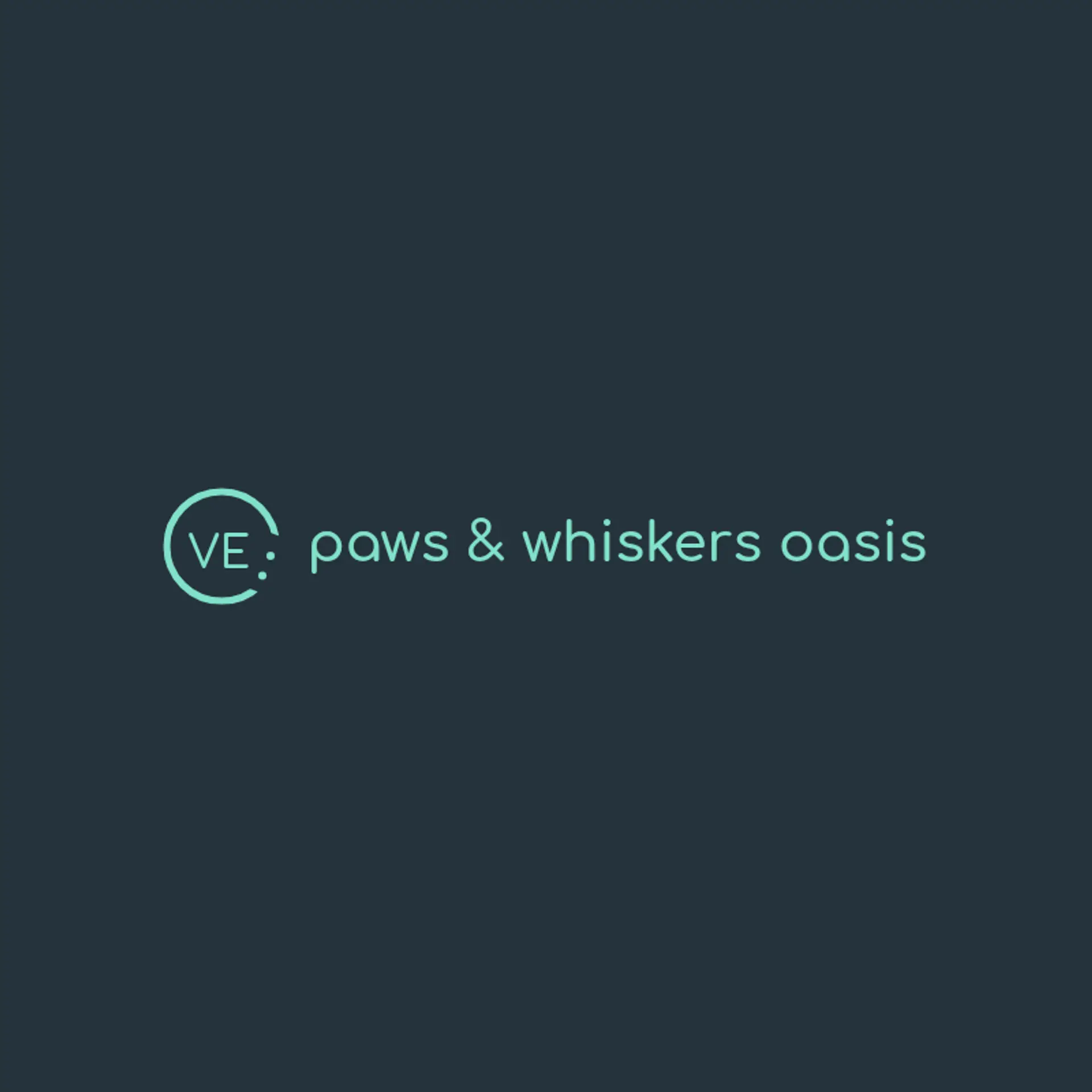 Paws & Whiskers Oasis logo for pet care