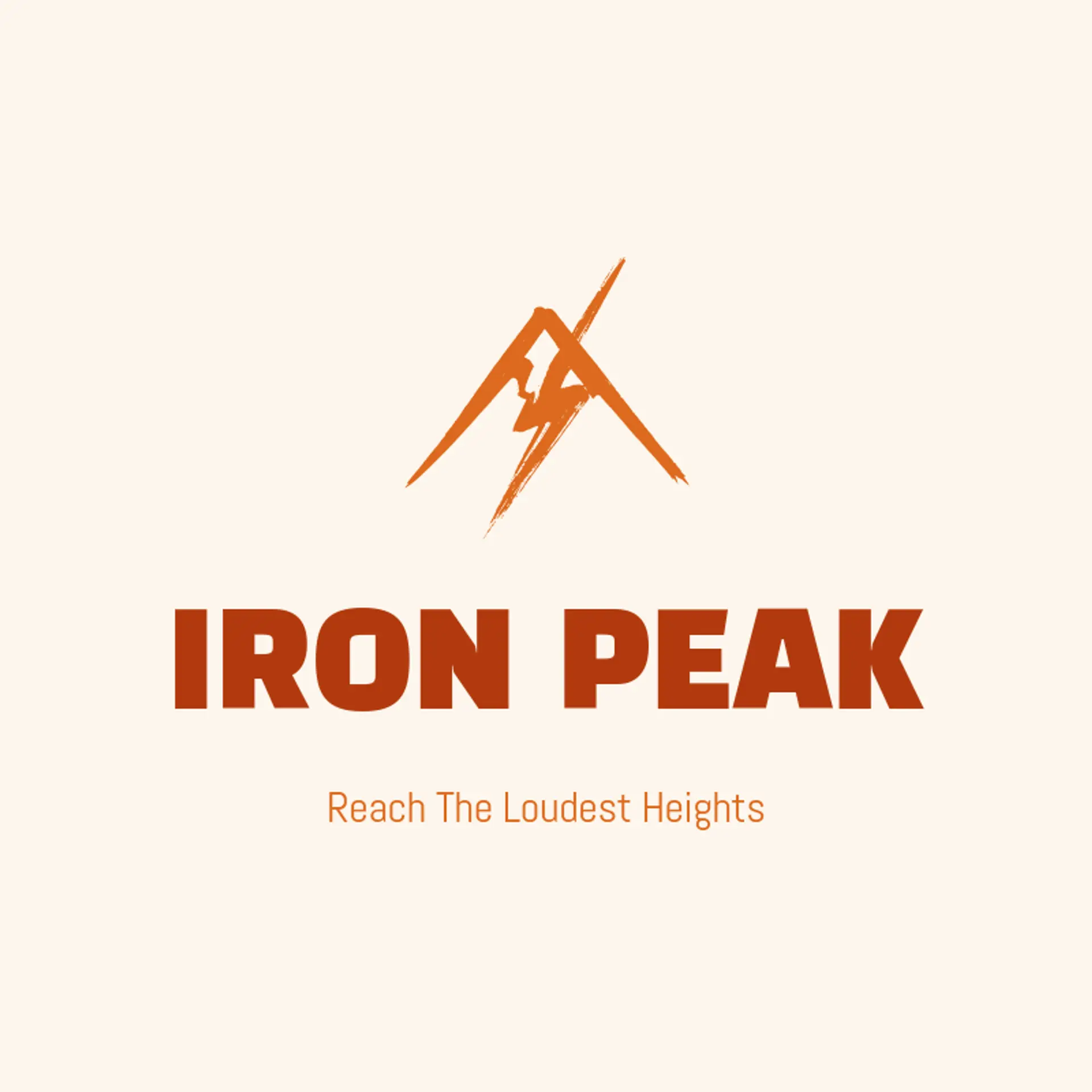 Iron Peak logo for rock