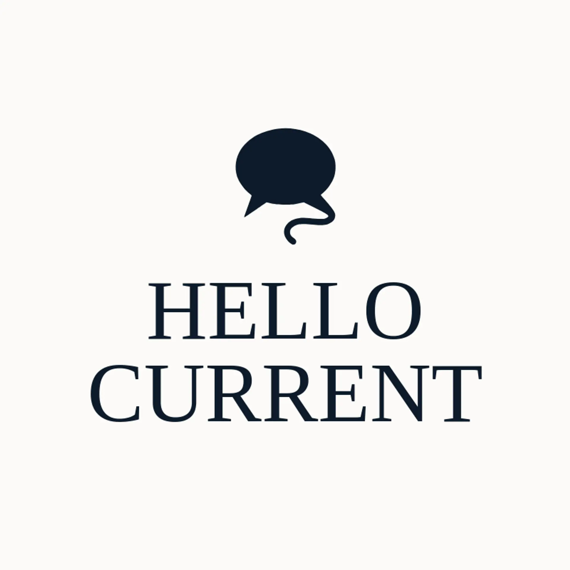 Hello Current logo for social