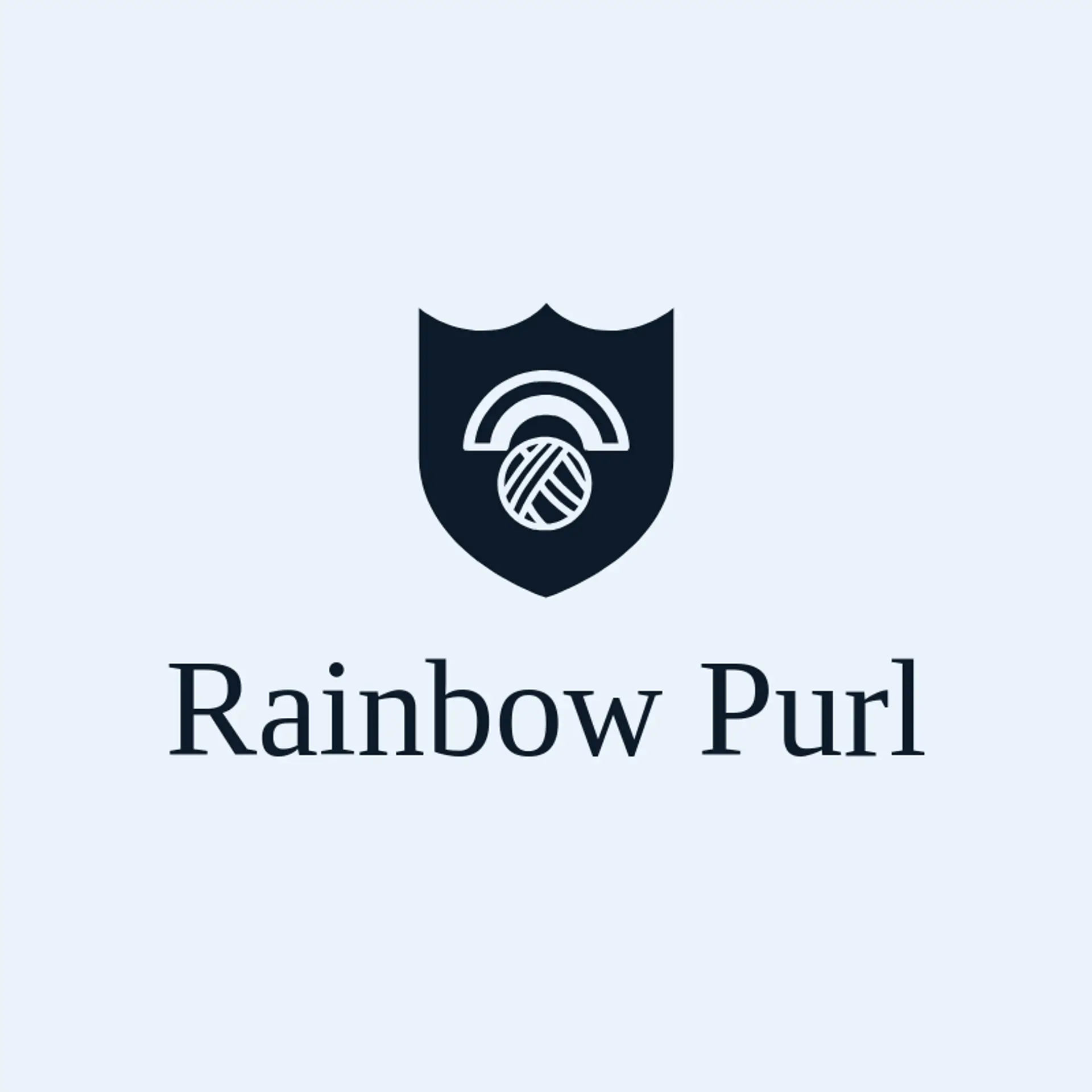 Rainbow Purl logo for yarn