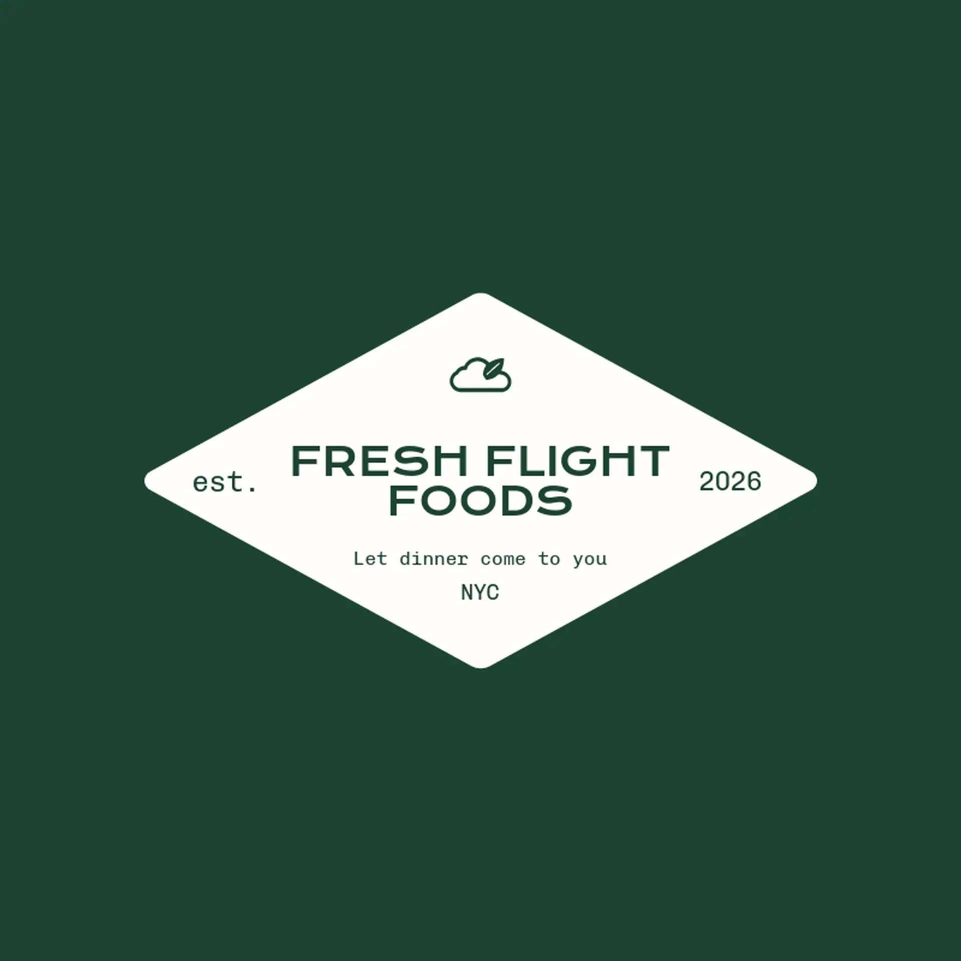 Fresh Flight Foods logo for cloud kitchen
