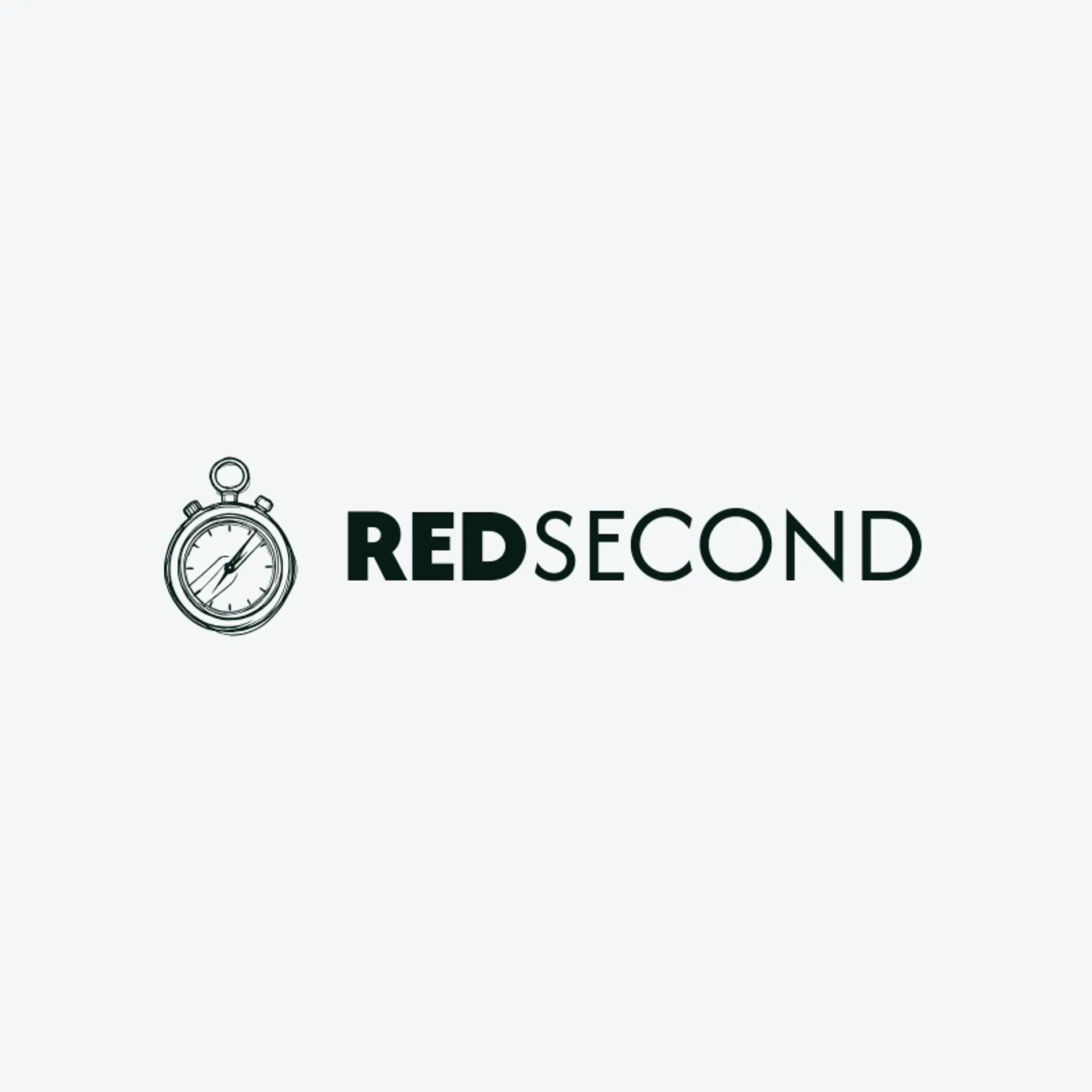 Red Second logo for watch
