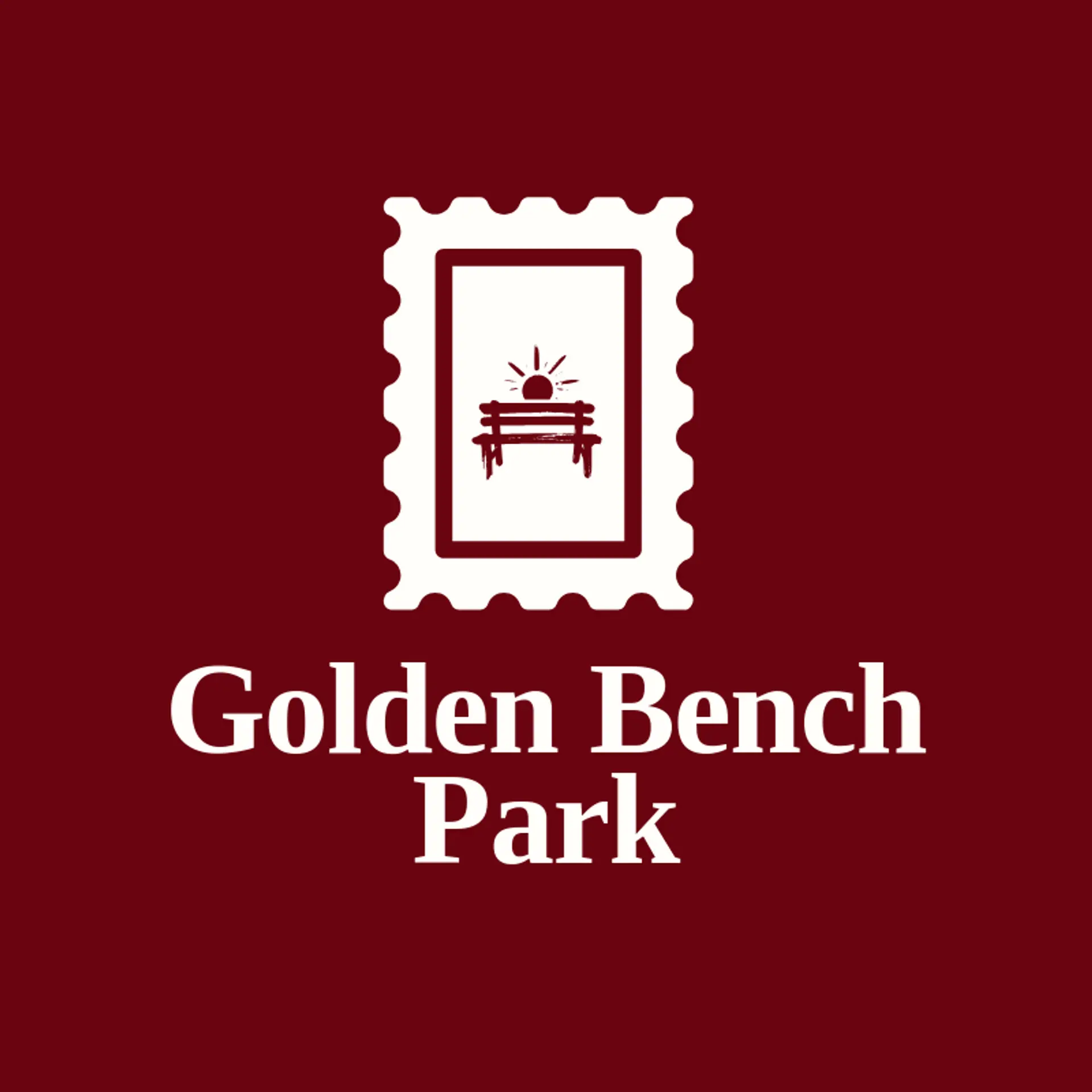 Golden Bench Park logo for park