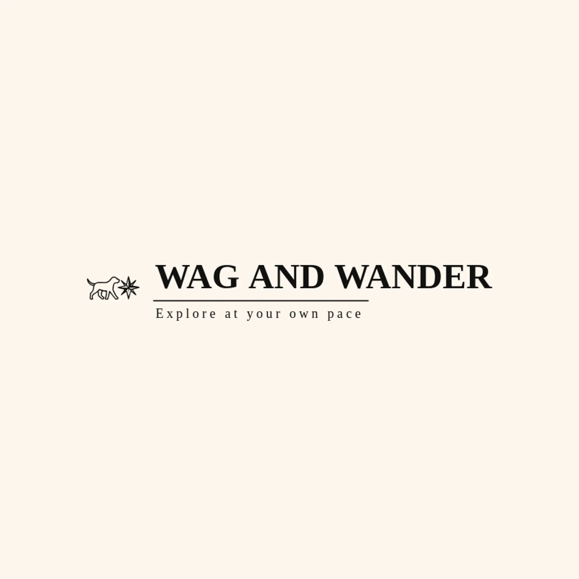 Wag and Wander logo for dog walking