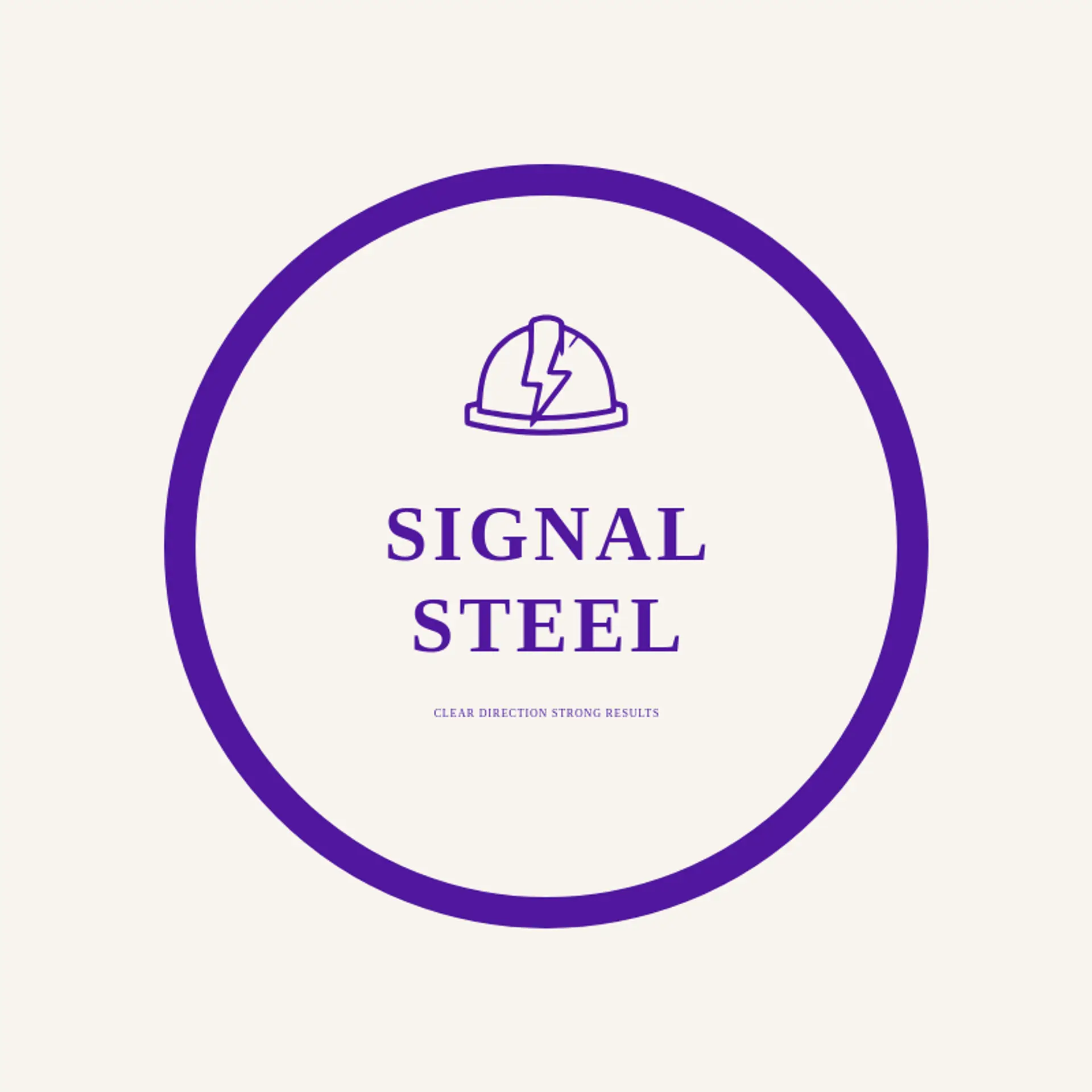 Signal Steel logo for hard hat