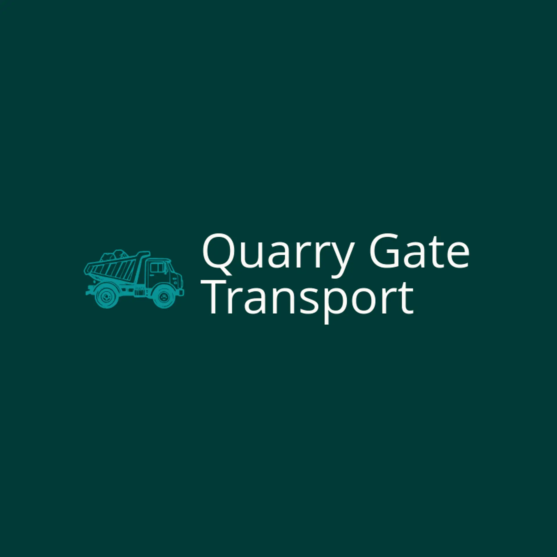 Quarry Gate Transport logo for dump truck