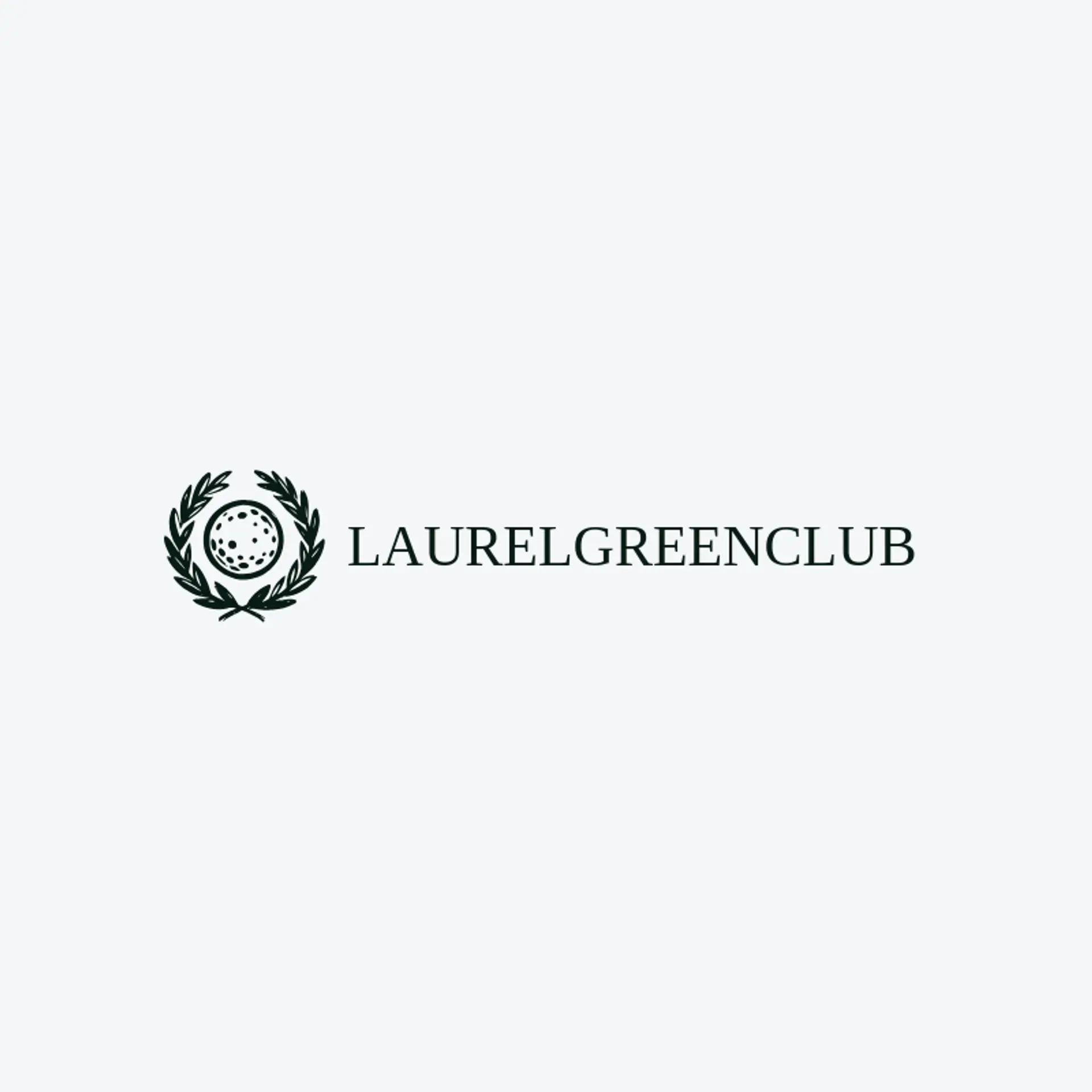 Laurel Green Club logo for golf ball