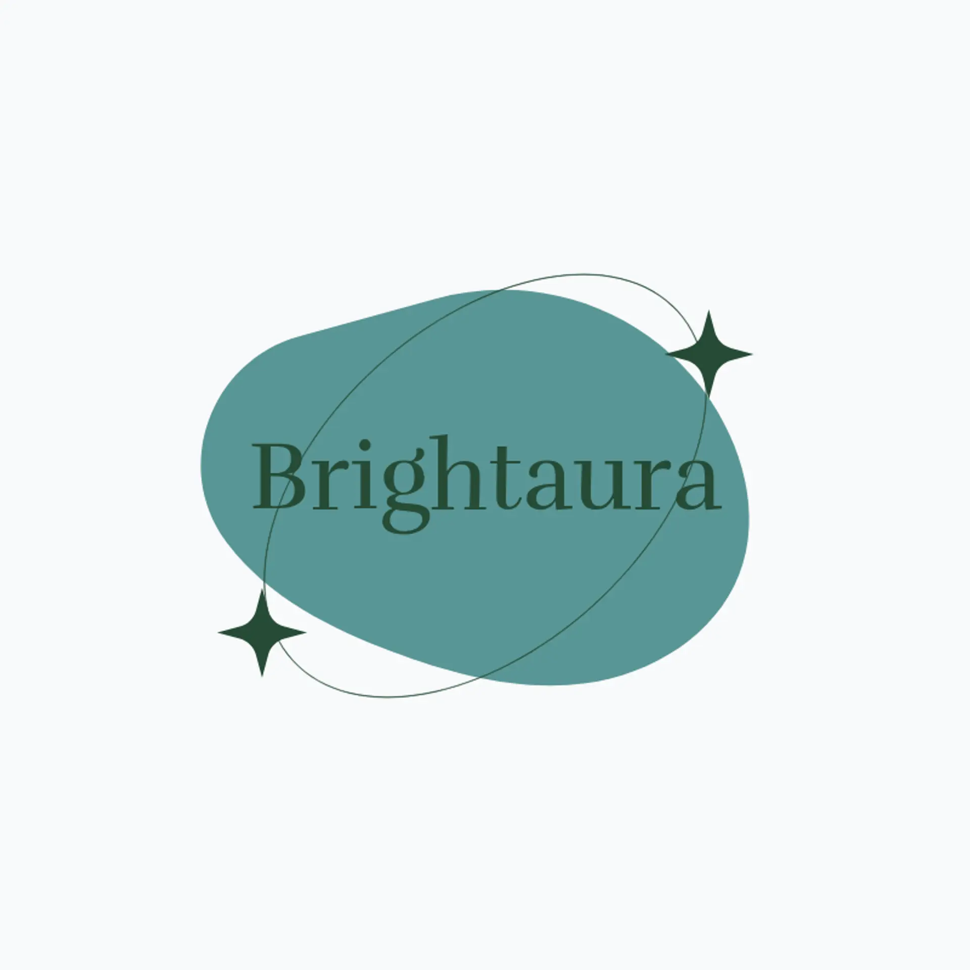 BrightAura logo for cleaning company