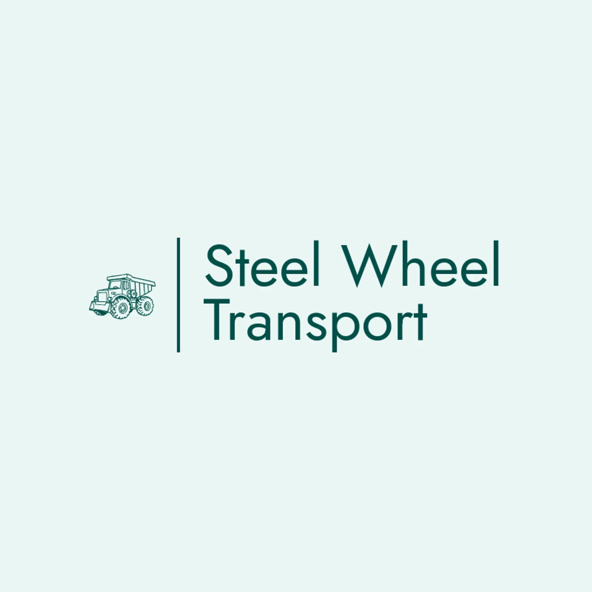Steel Wheel Transport logo for truck