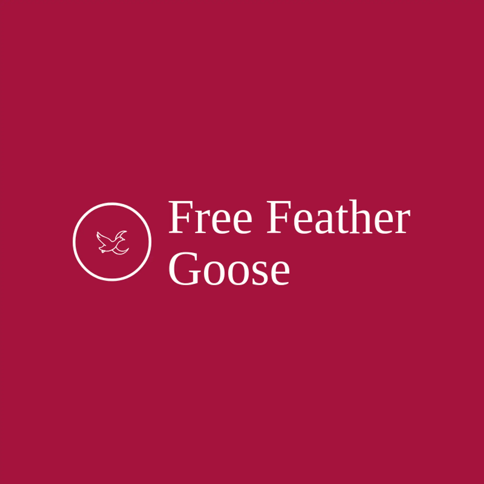 Free Feather Goose logo for goose