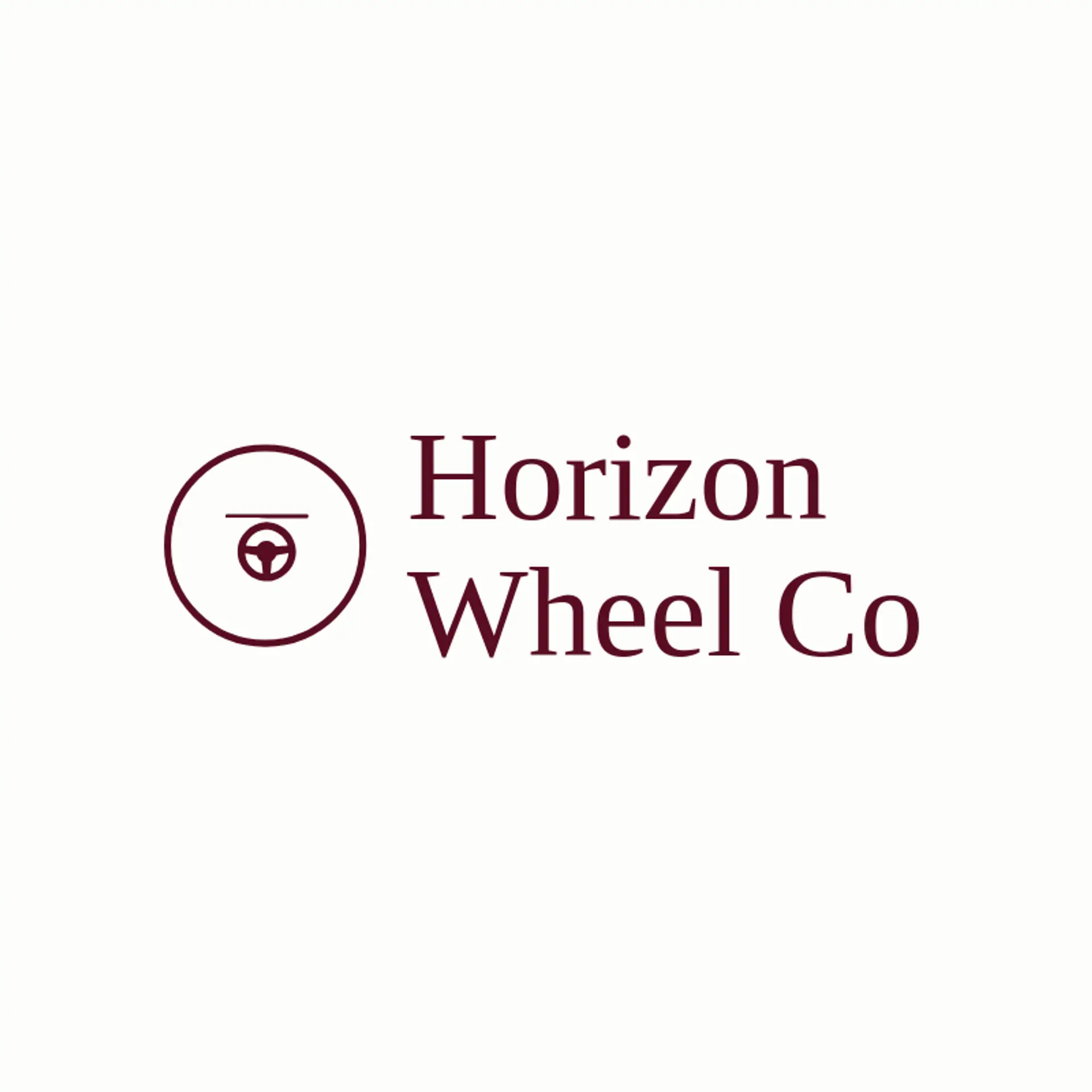 Horizon Wheel Co logo for steering wheel