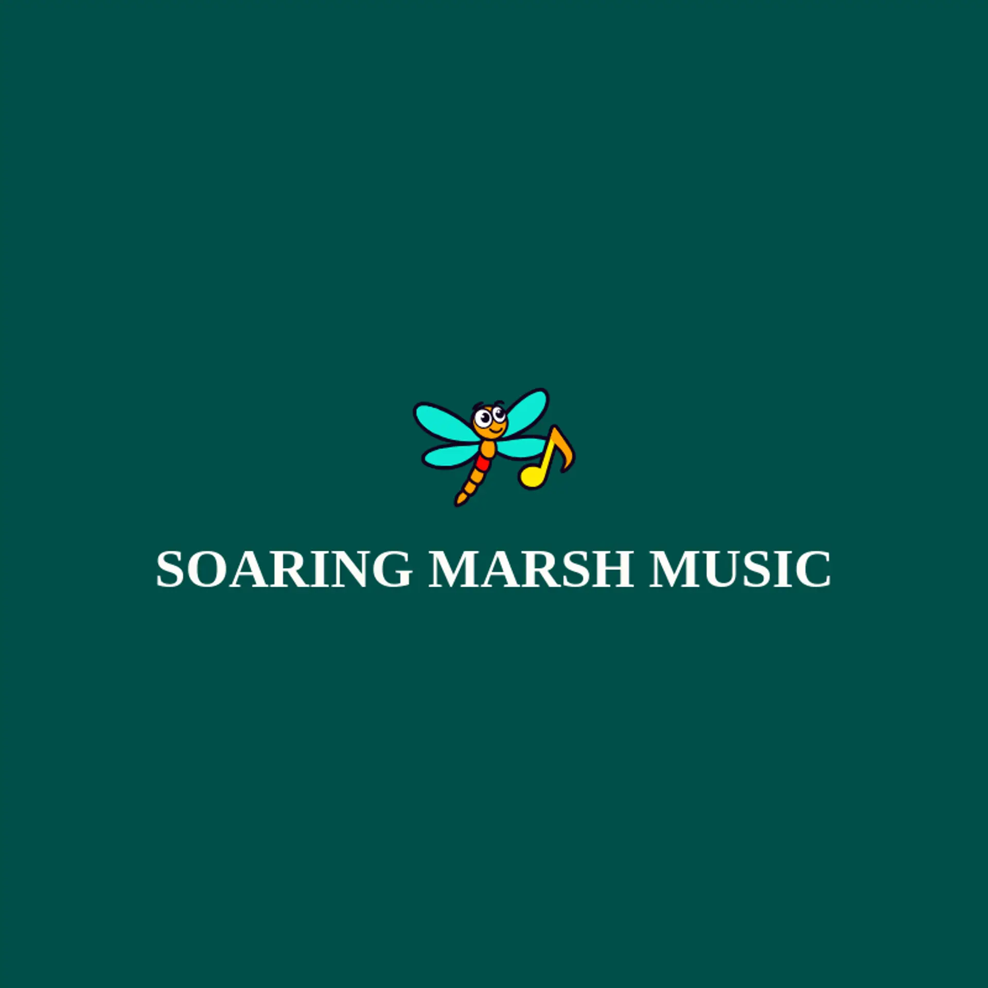 Soaring Marsh Music logo for dragonfly