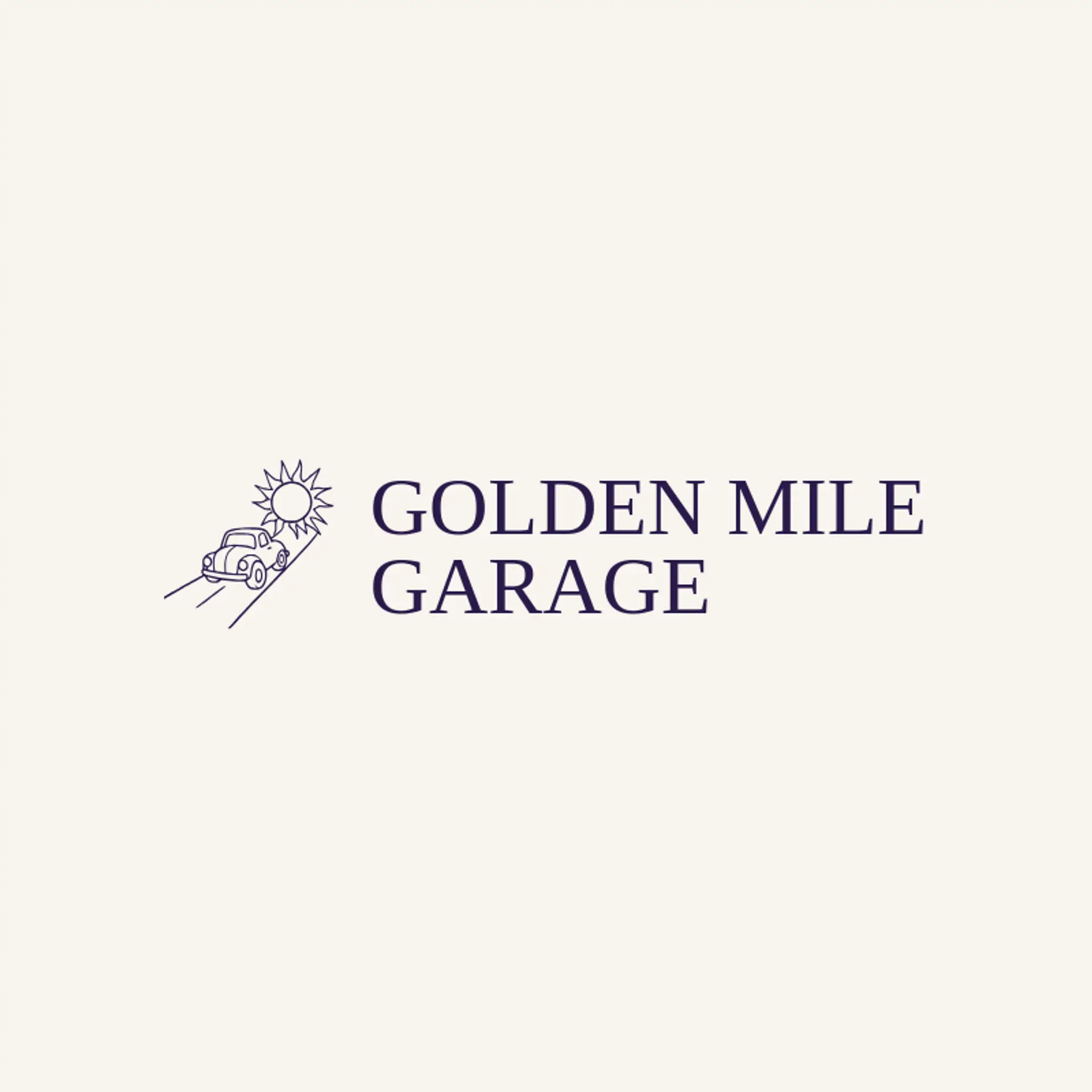 Golden Mile Garage logo for automobile