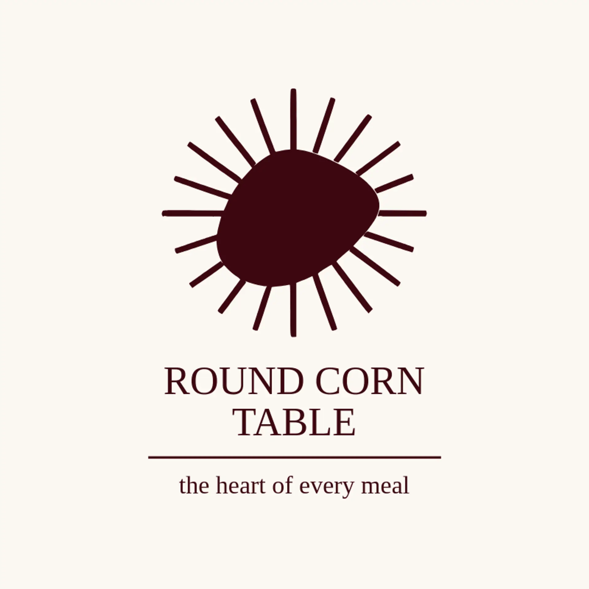 Round Corn Table logo for mexican restaurant