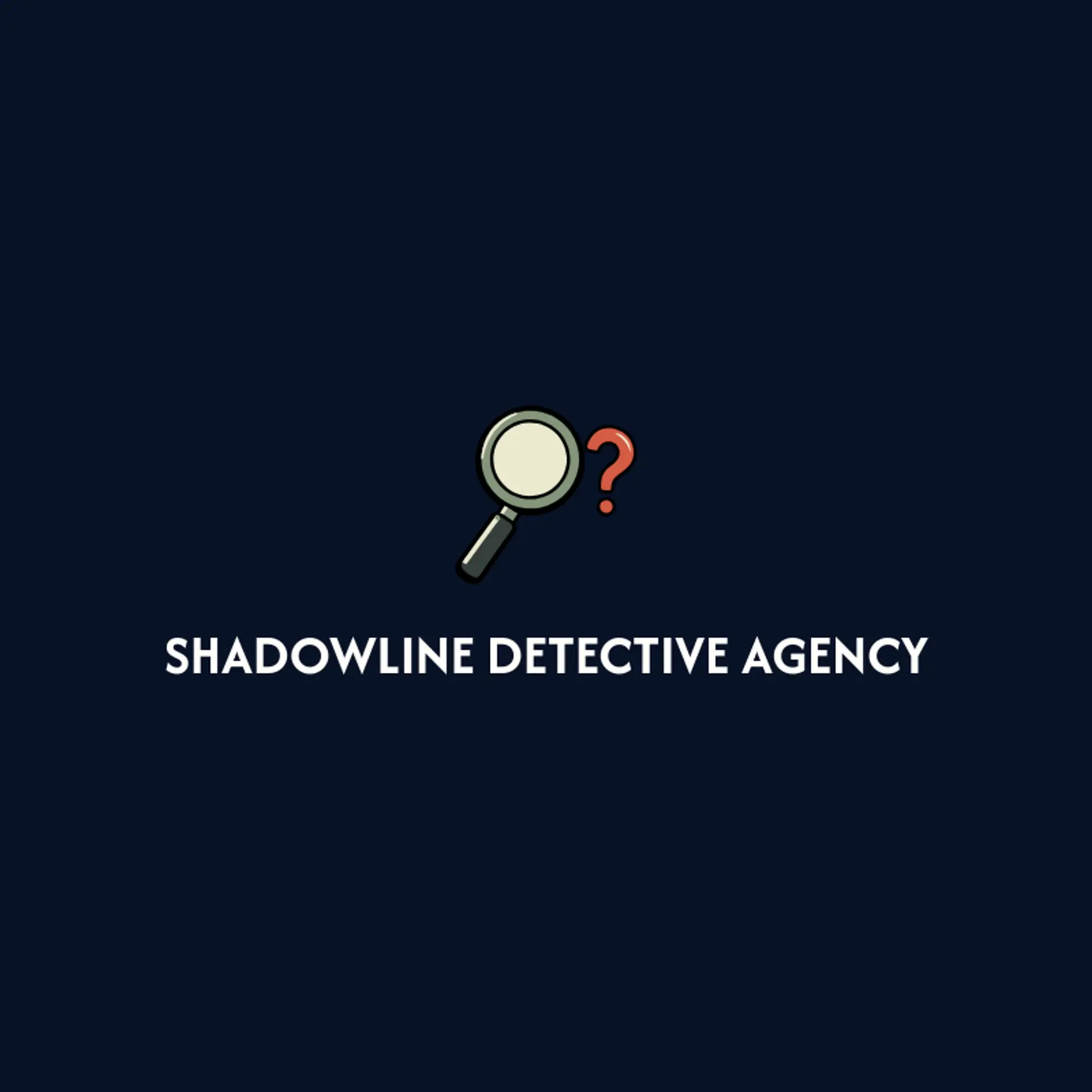 Shadowline Detective Agency logo for detective