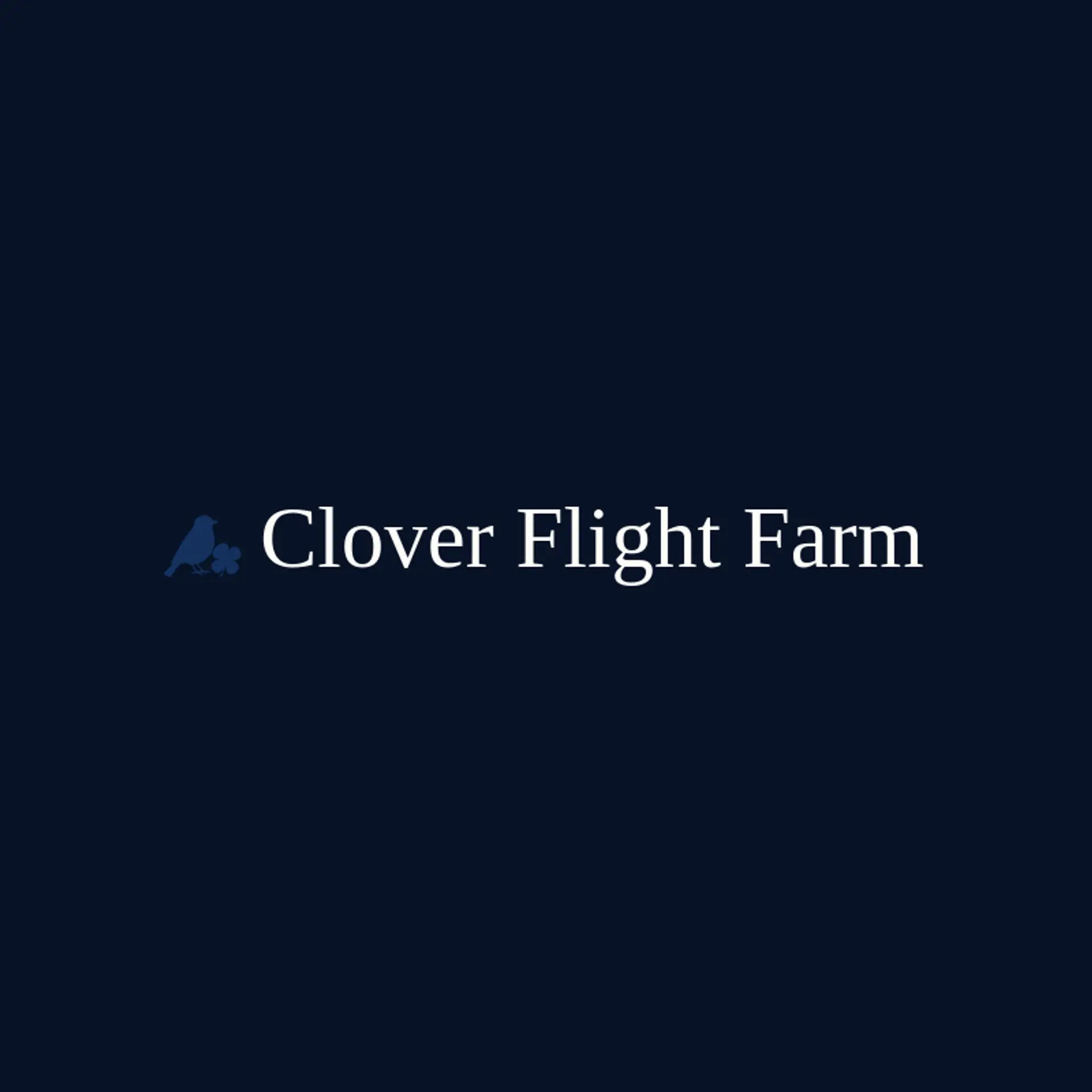 Clover Flight Farm logo for sparrow